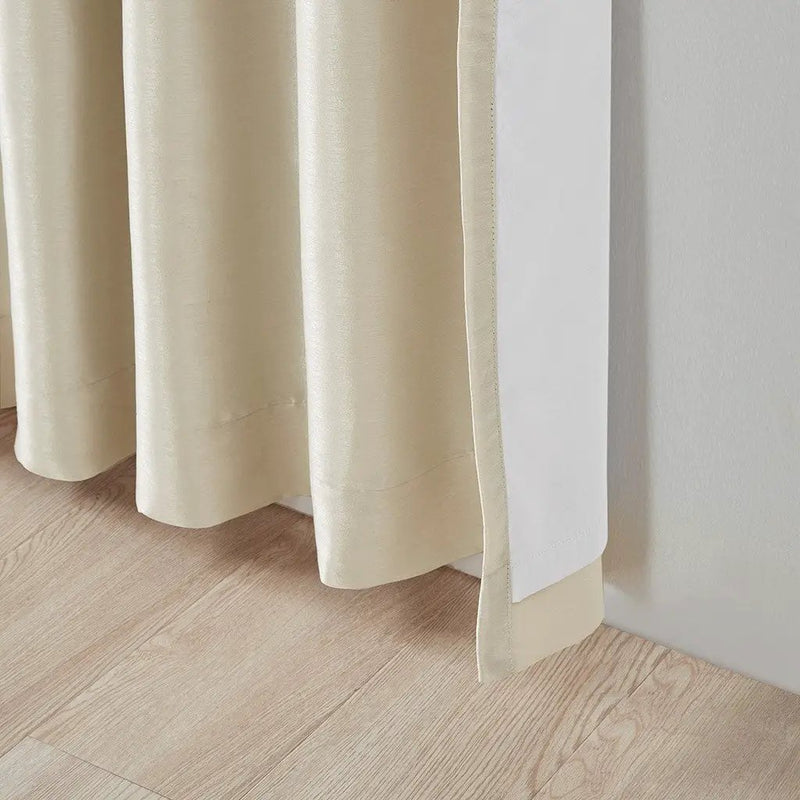 Twist Tab Total Blackout Window Curtain Panel Champagne 50x84 by HouseOfZazla