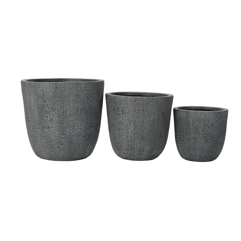 U_STYLE Lightweight MGO Planter Set of 3 by HouseOfZazla