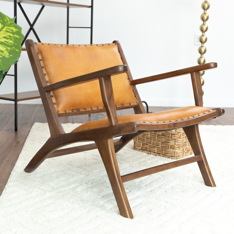 Daniel - Arm Chair - Brown / Tan by HouseOfZazla