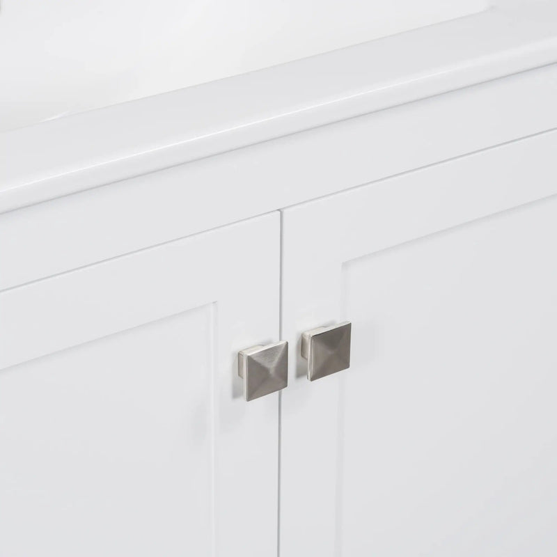 Bathroom Vanity With Single Sink, Combo Cabinet Undermount Sink, Bathroom Storage Cabinet With Two Doors And A Drawer, Soft Closing, Multifunctional Storage, Solid Wood Frame by HouseOfZazla