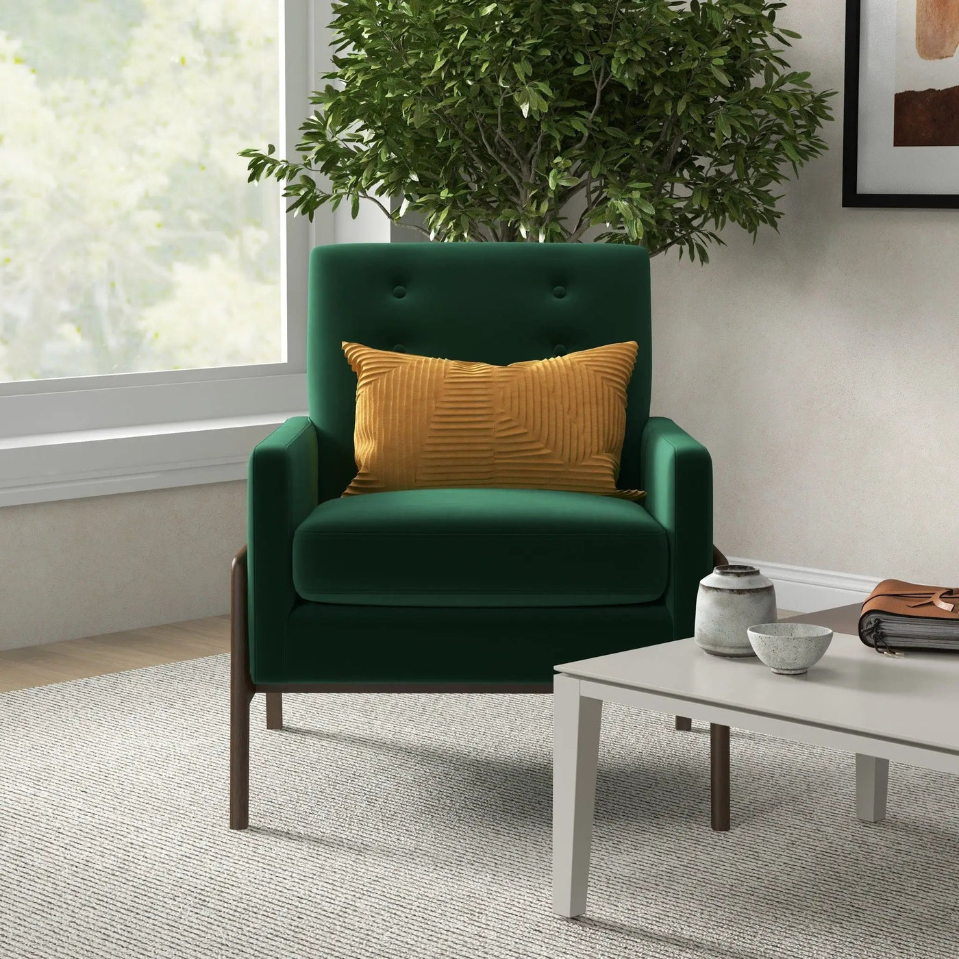 Cole - Solid Wood Lounge Chair by HouseOfZazla