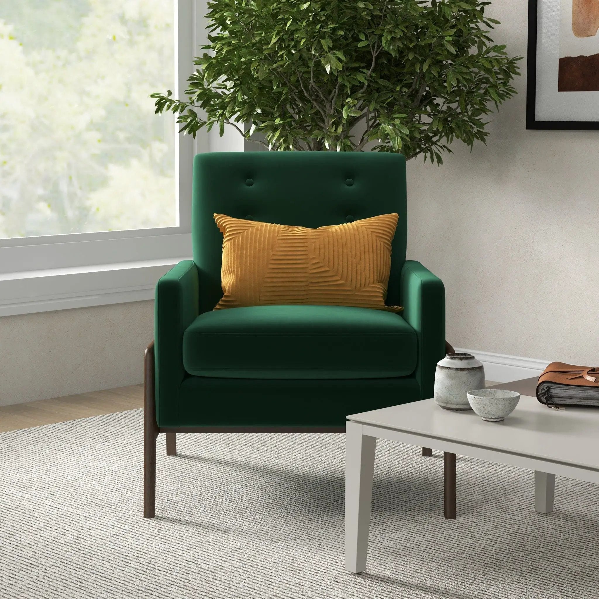 Cole - Solid Wood Lounge Chair by HouseOfZazla