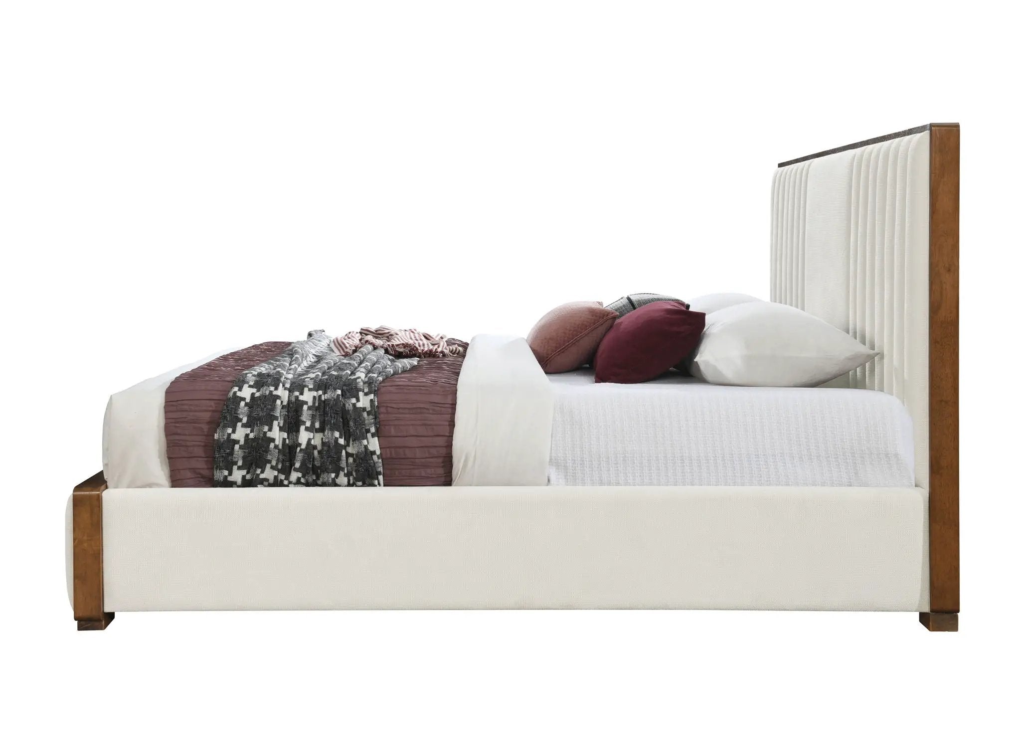 Kaleea - Queen Bed - Beige by HouseOfZazla