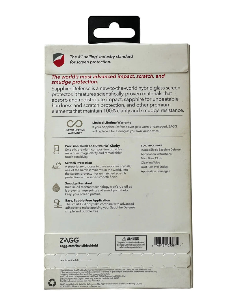 ZAGG Invisible Shield Sapphire Defense Glass Screen Protector iPhone 8/7/6s/6 by Selzalot