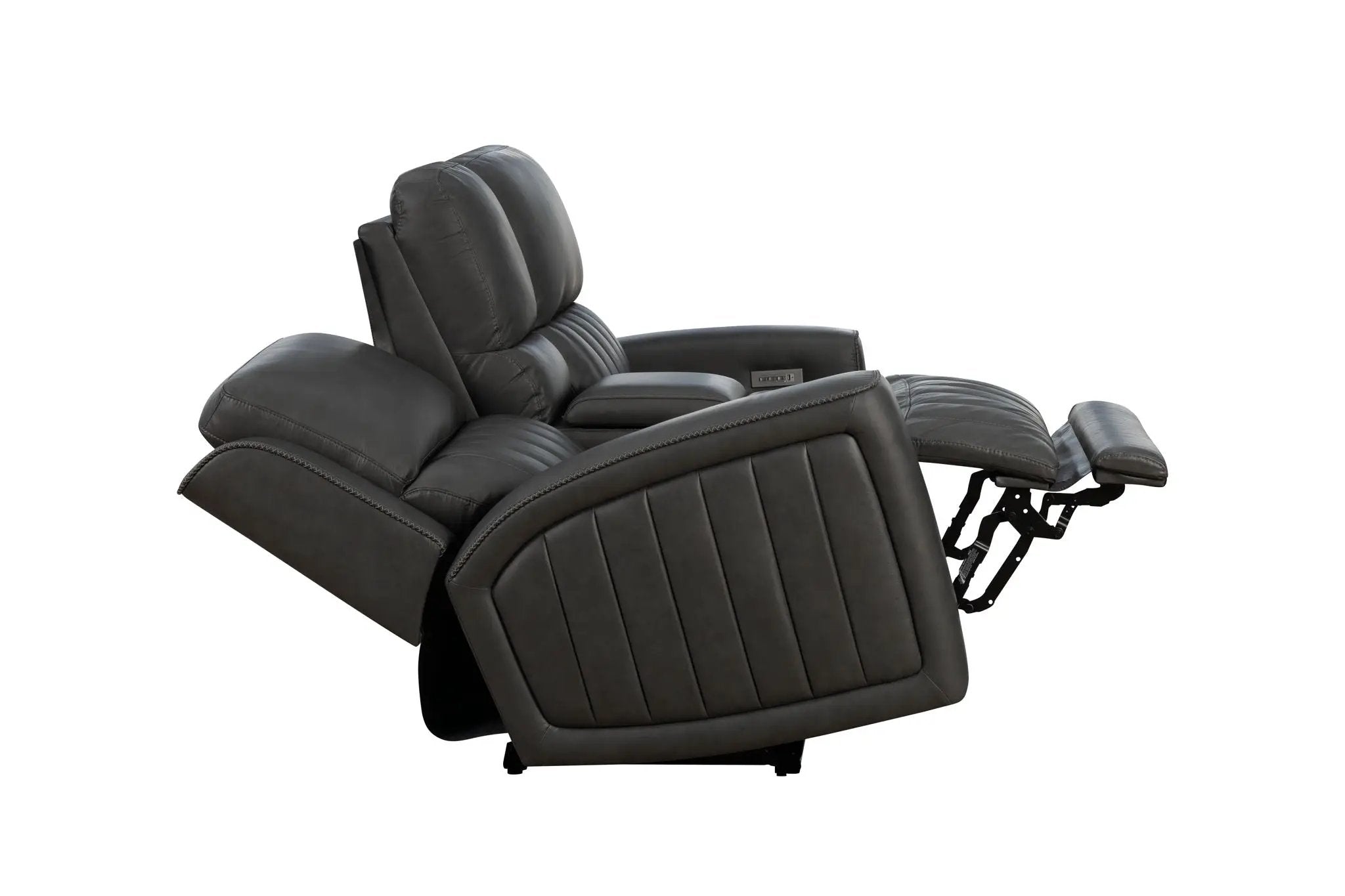 Pierce - Console Loveseat With Power Recline, Power Headrests And Power Lumber-Zero Gravity, Lumbar by Unique Piece Furniture