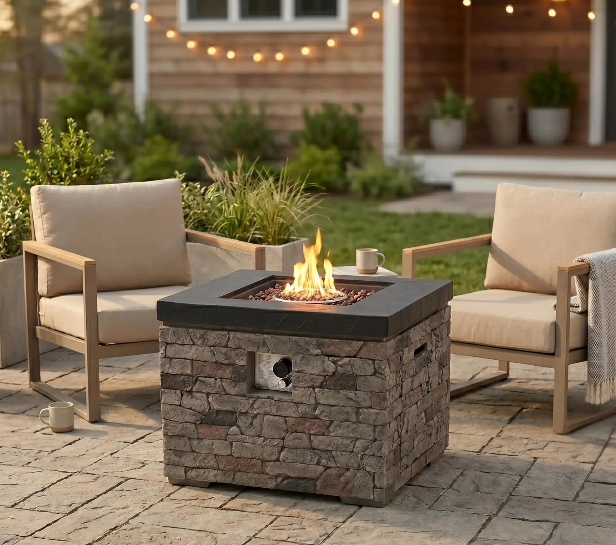 32-Inch Outdoor Fire Pit Table by HouseOfZazla