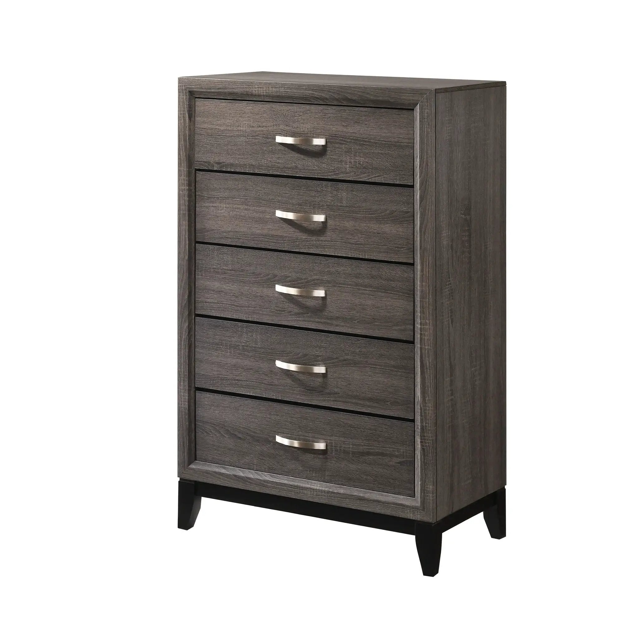 Contemporary 5 Drawer Tall Chest by Unique Piece Furniture