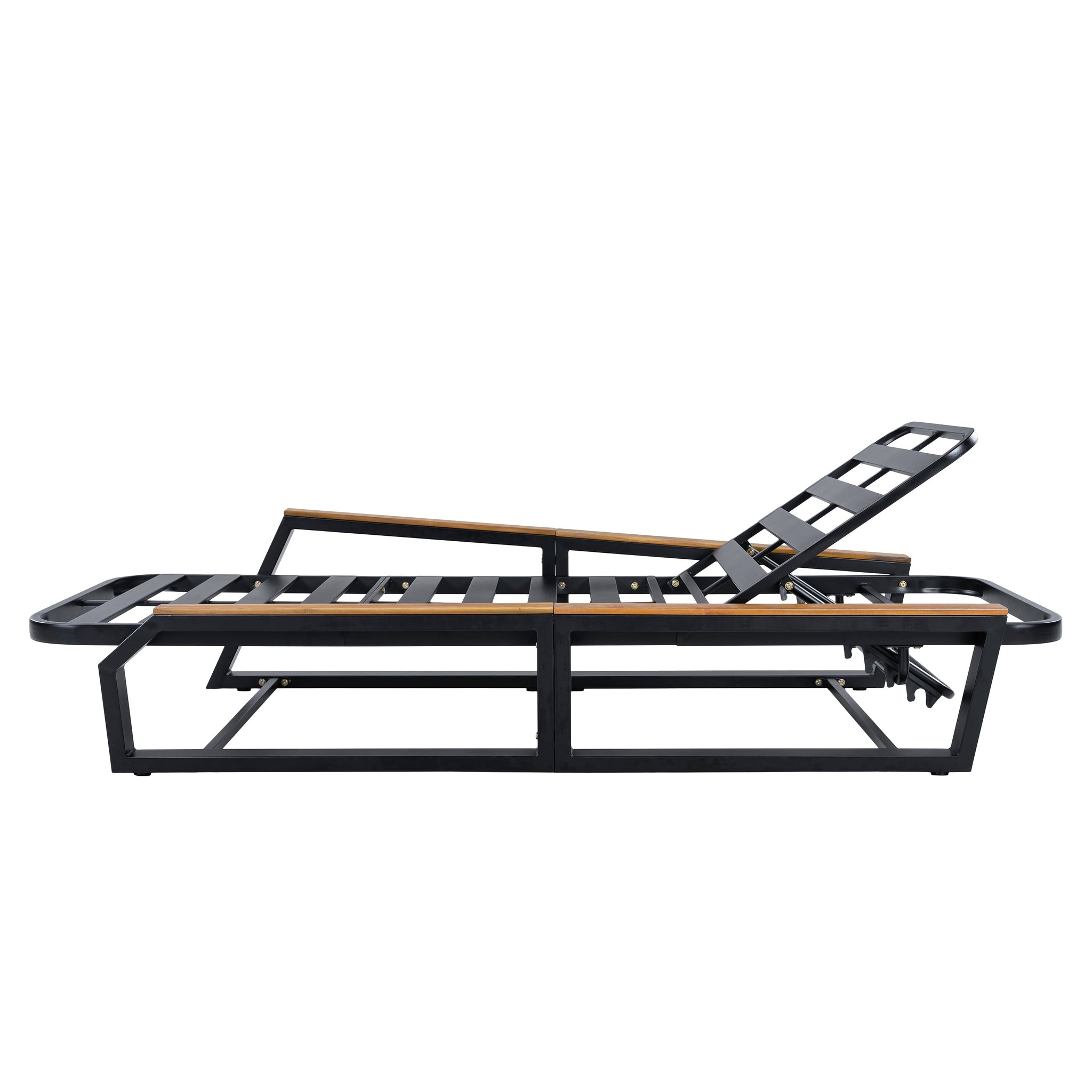 3-Piece Adjustable 5-Position Outdoor Chaise Lounge Set by HouseOfZazla
