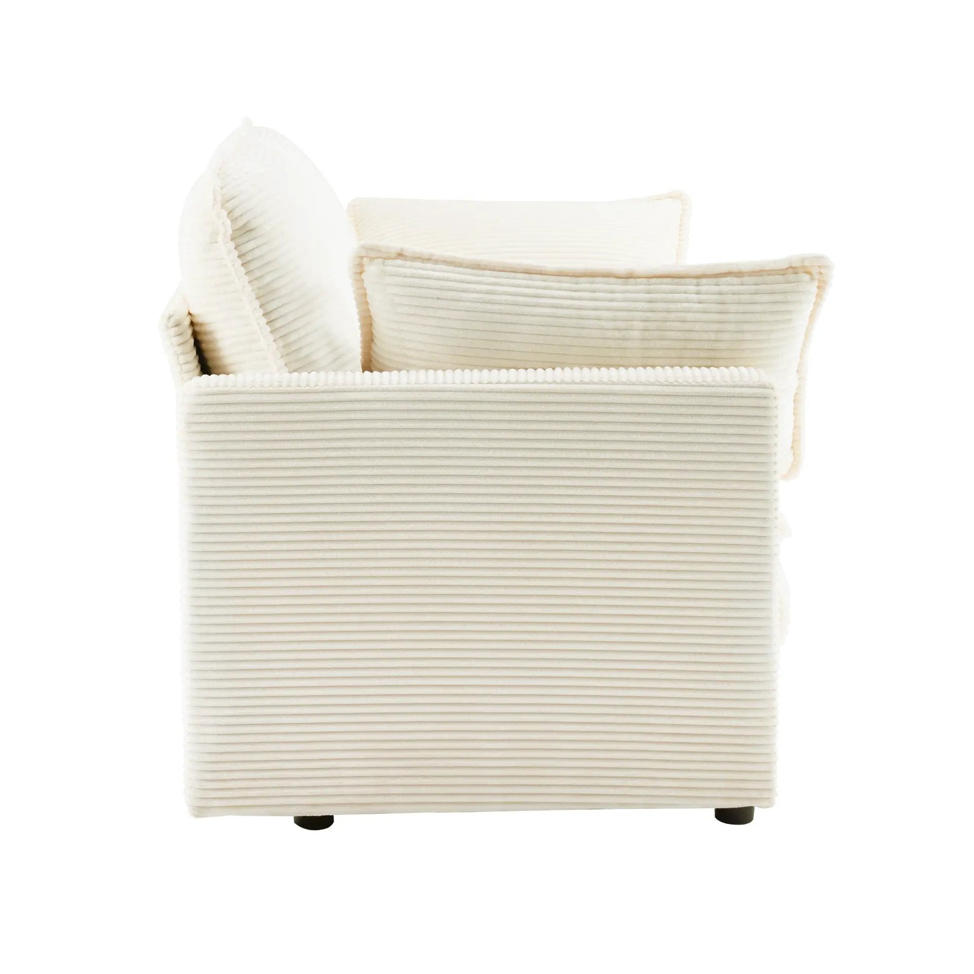 69" Plush Cloud Loveseat: Modular 2-Seater Sectional Sofa by HouseOfZazla