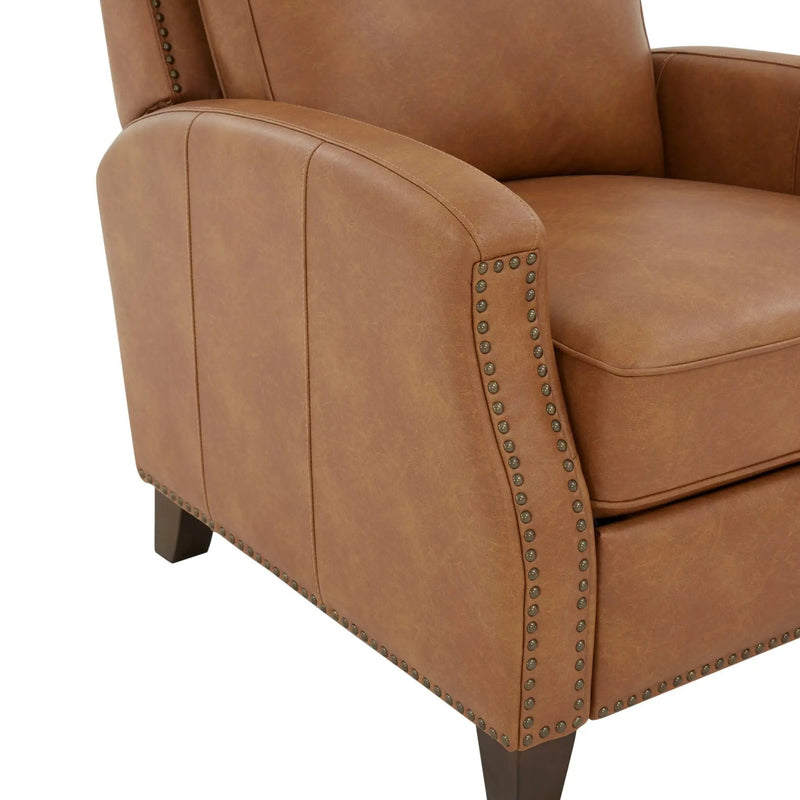 Jack - Push Back Recliner With Track Arms And Nailhead Accents by Unique Piece Furniture