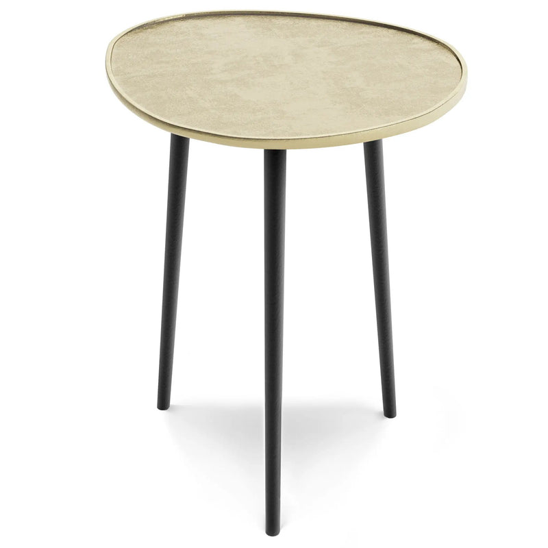 Tanner - Metal Side Table - Gold by HouseOfZazla