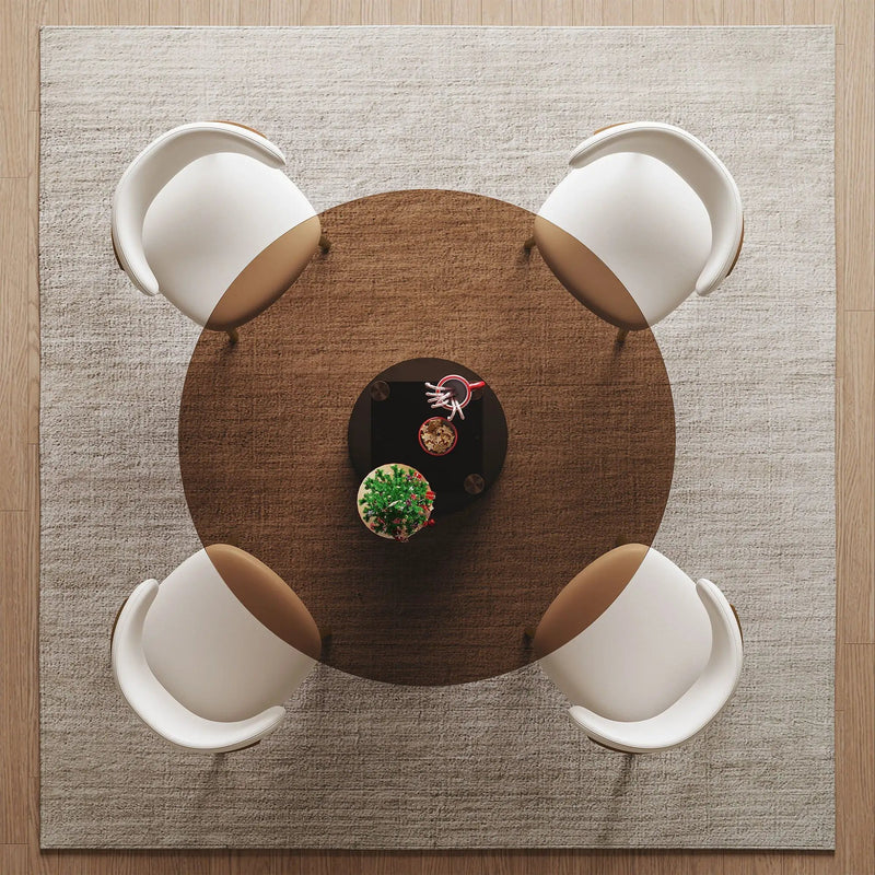 Round Glass Dining Table With Chairs by HouseOfZazla