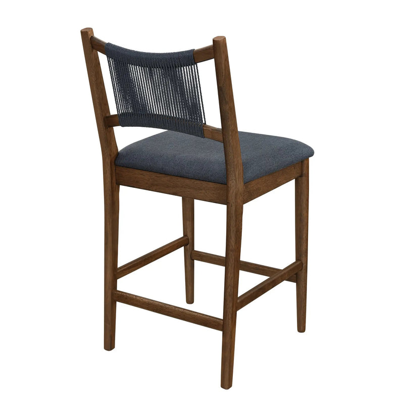 Arno Indoor Upholstered Wooden Counter Stool by HouseOfZazla
