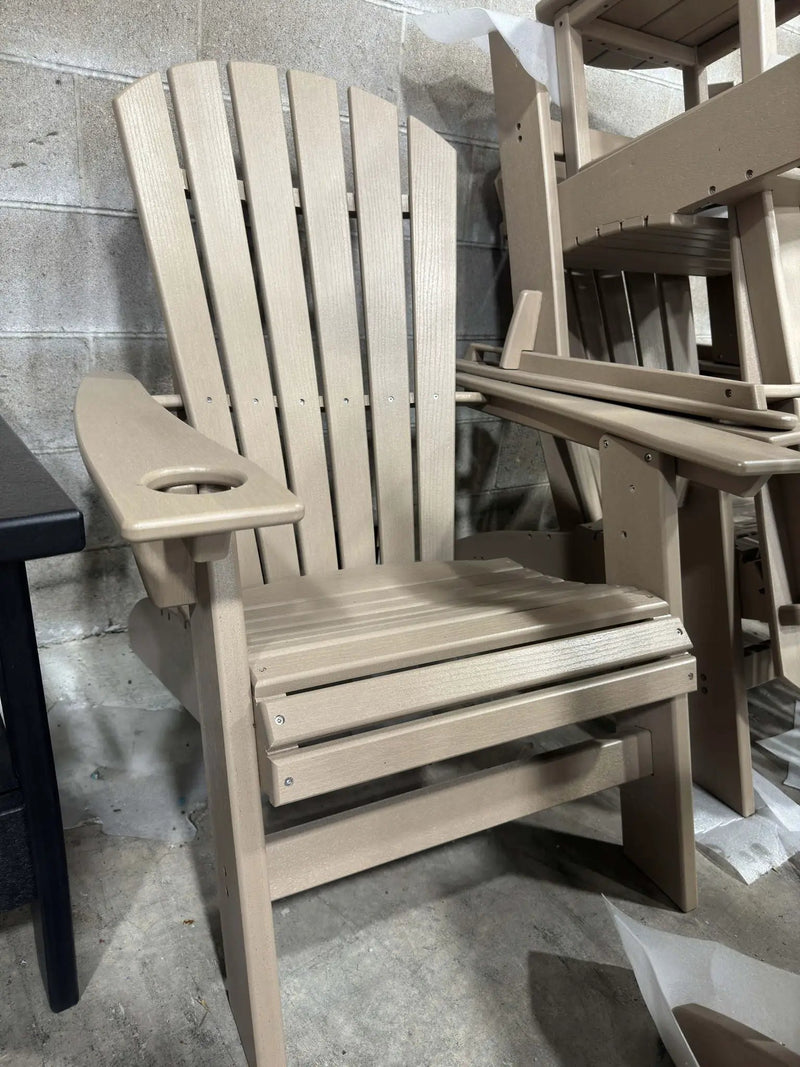 Adirondack Chair Sturdy HDPE Poly Lumber For Poolside, Patio, And Garden Relaxation by Unique Piece Furniture