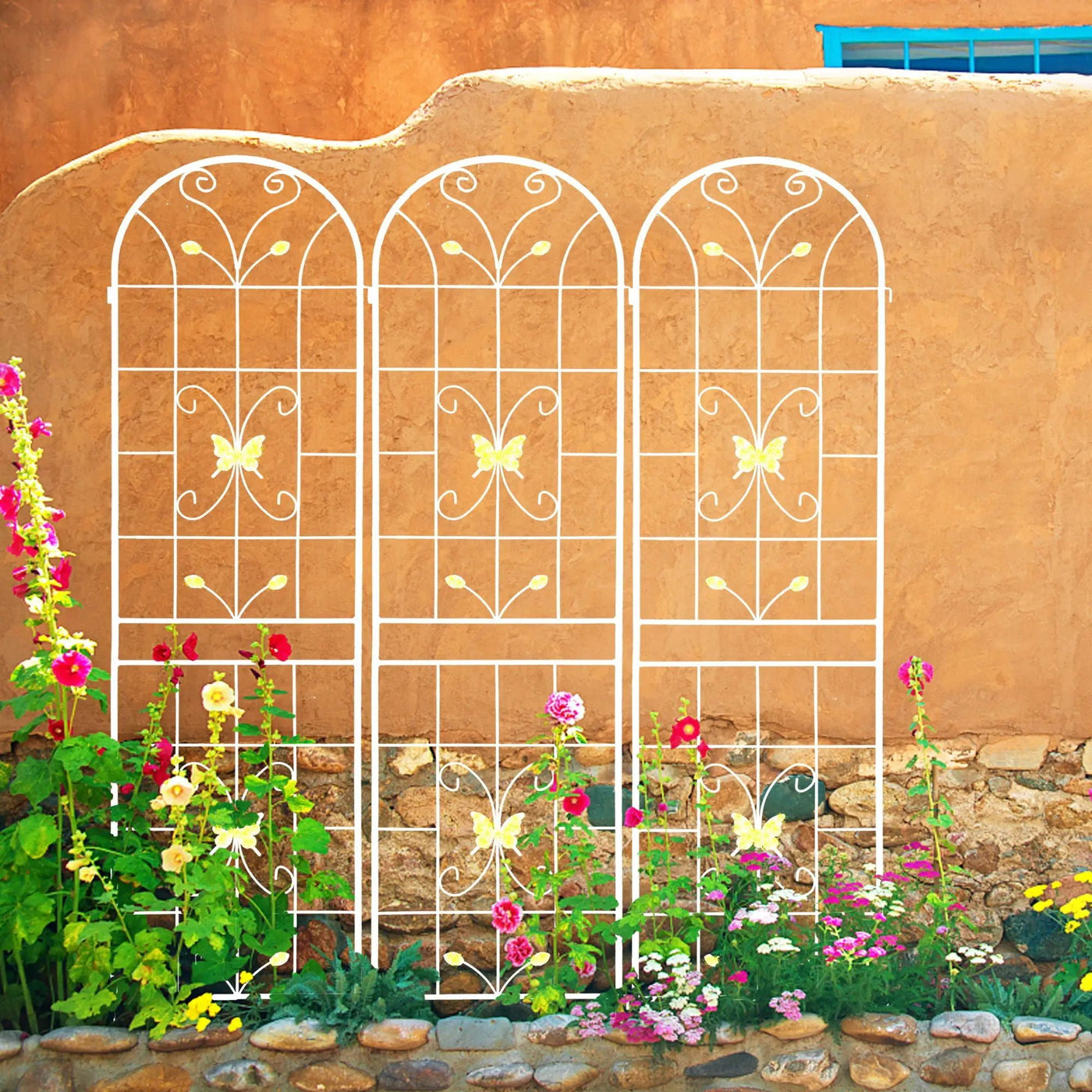 Garden Metal Trellis Rustproof Trellis For Climbing Plants Outdoor Flower Support by Unique Piece Furniture