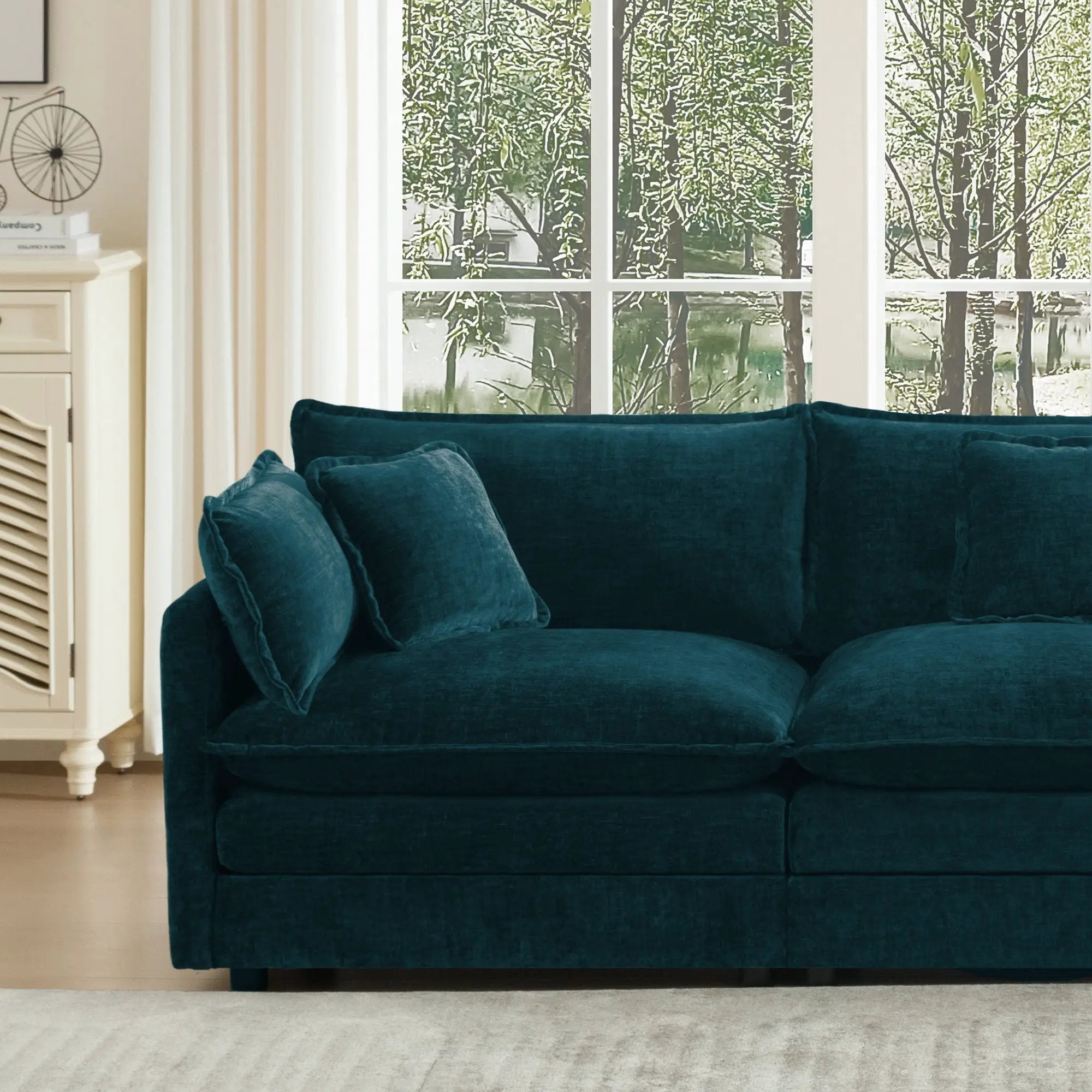 Comfort U Shaped Couch with Reversible Chaise by HouseOfZazla