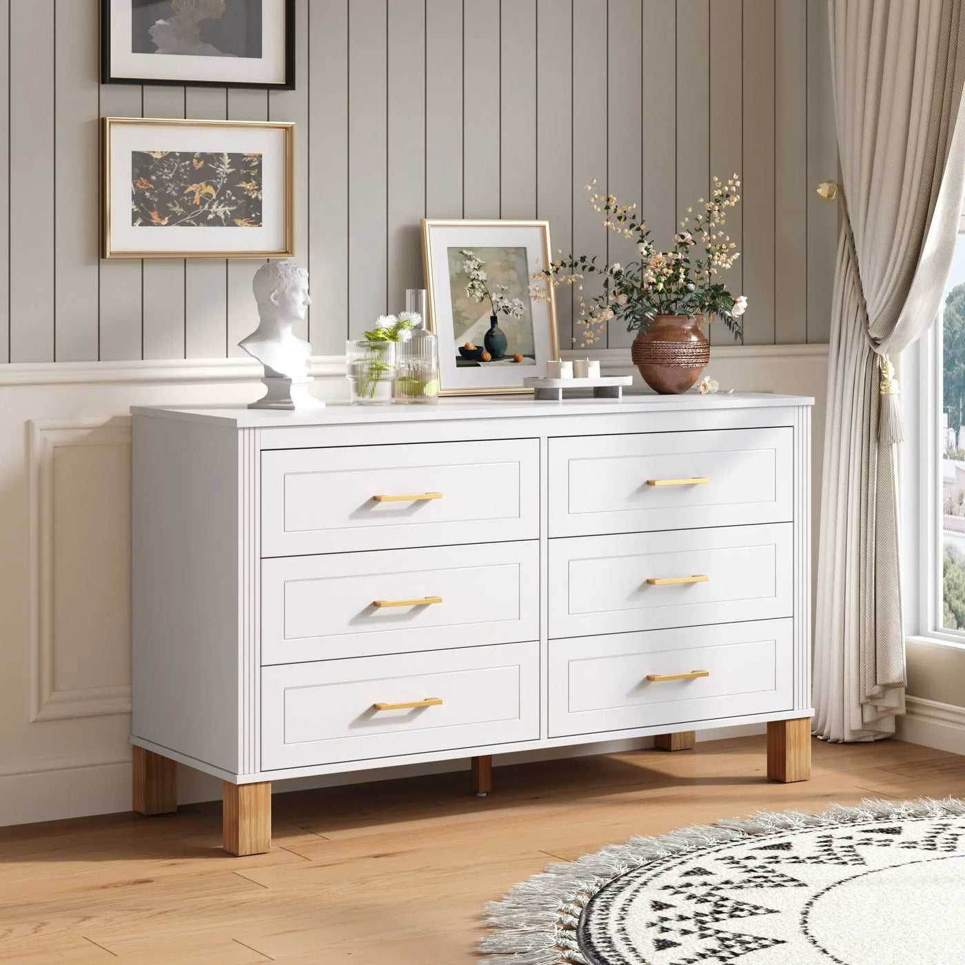 6 Drawer Double Dresser by HouseOfZazla