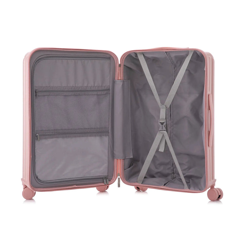 20" / 24" / 28" 3 Pieces / Set Spinner Wheel Luggage, Carry On Suitcase, With Cup Holder & USB Port & Phone Holder by HouseOfZazla