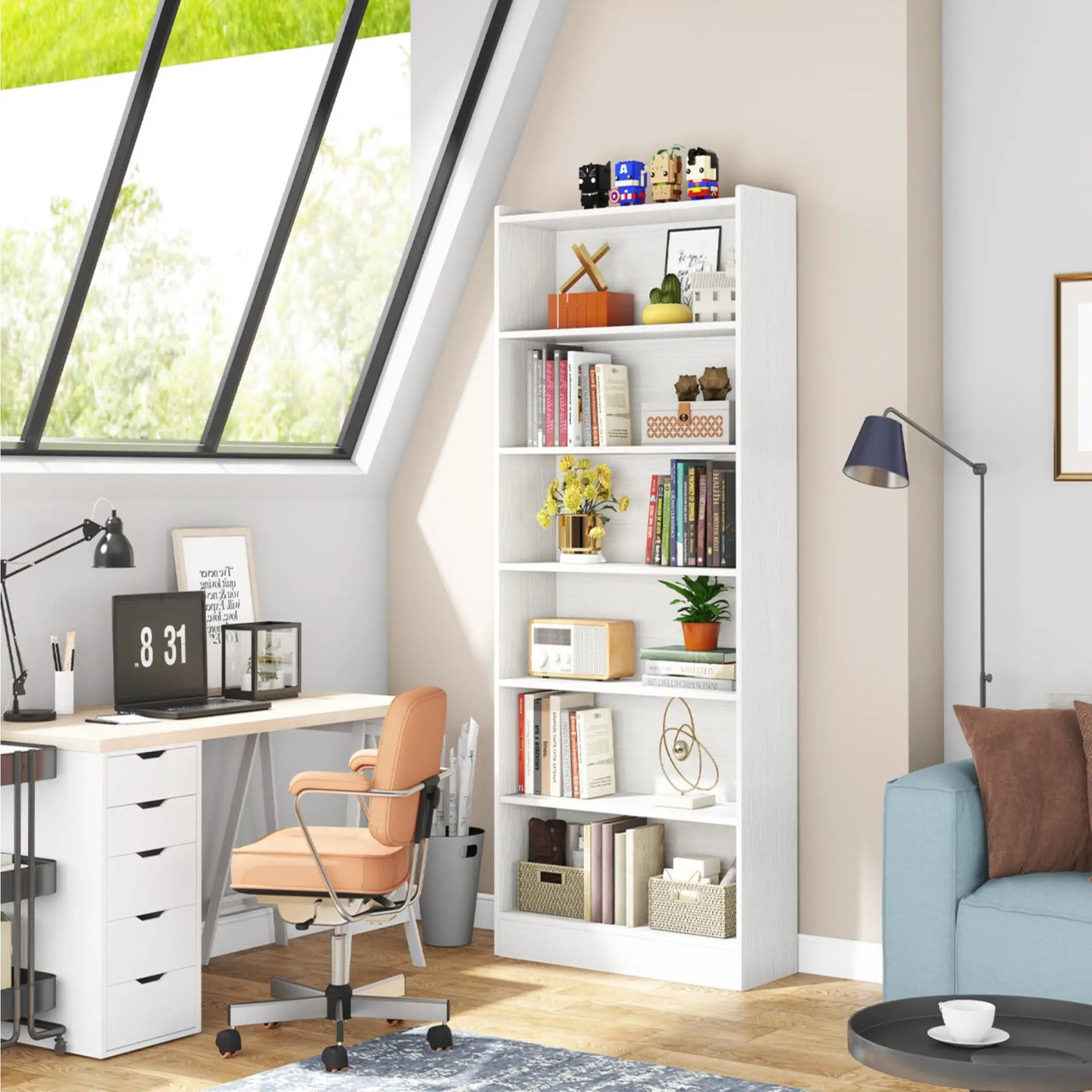 Library Bookshelf With Storage For Living Room by HouseOfZazla