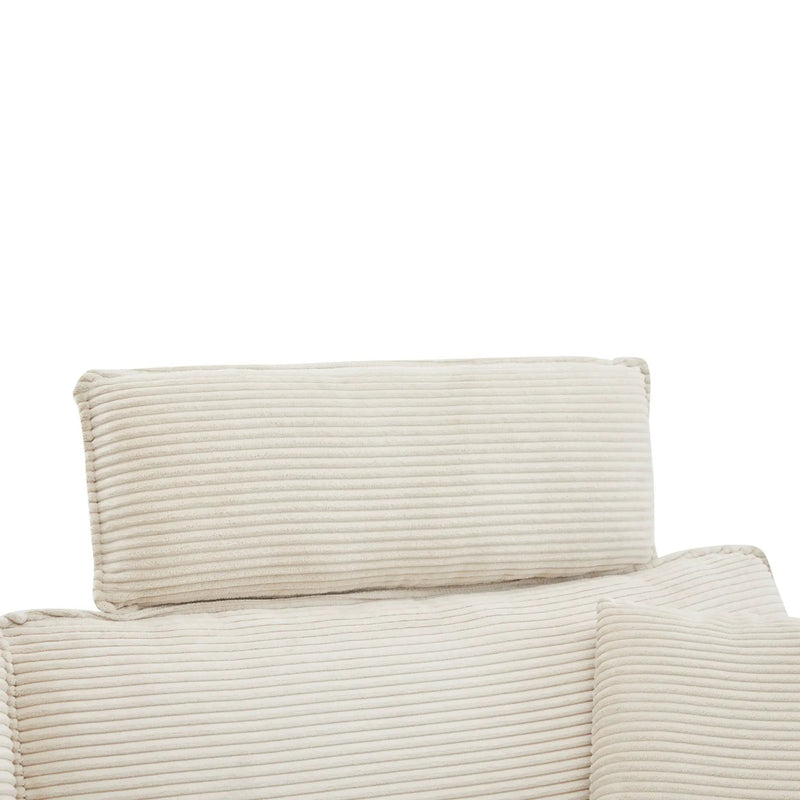 Modern Deep Seat Sectional Sofa With Ottoman by HouseOfZazla