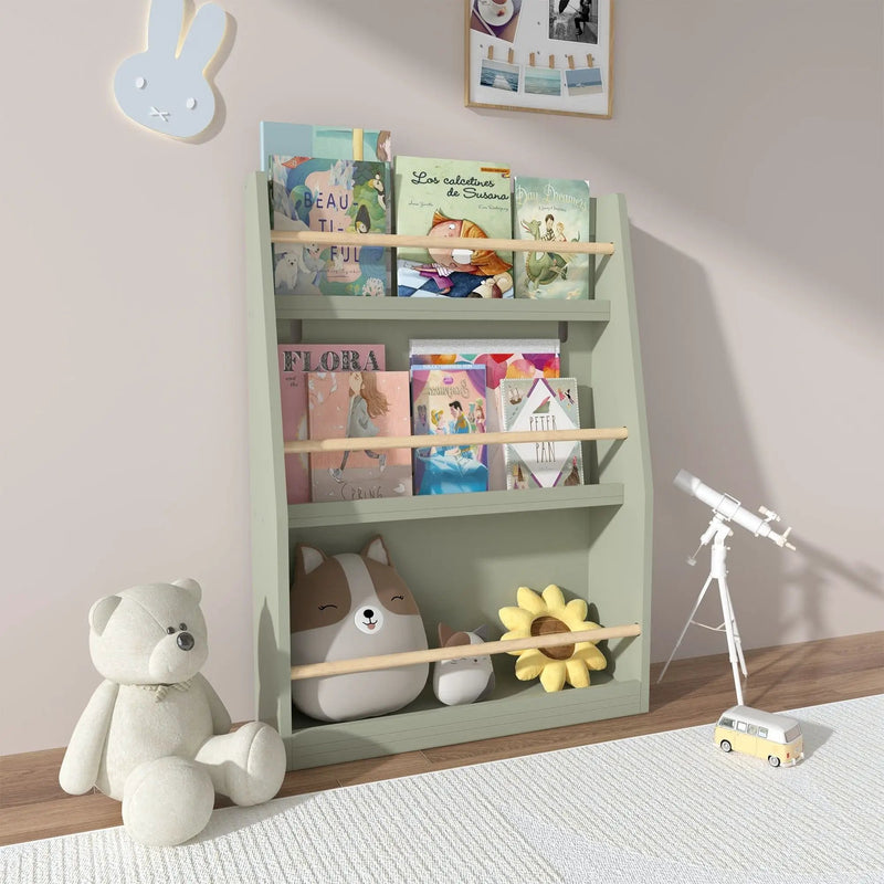 3 Tier Book Shelf, Compact Storage For Bedrooms by Unique Piece Furniture