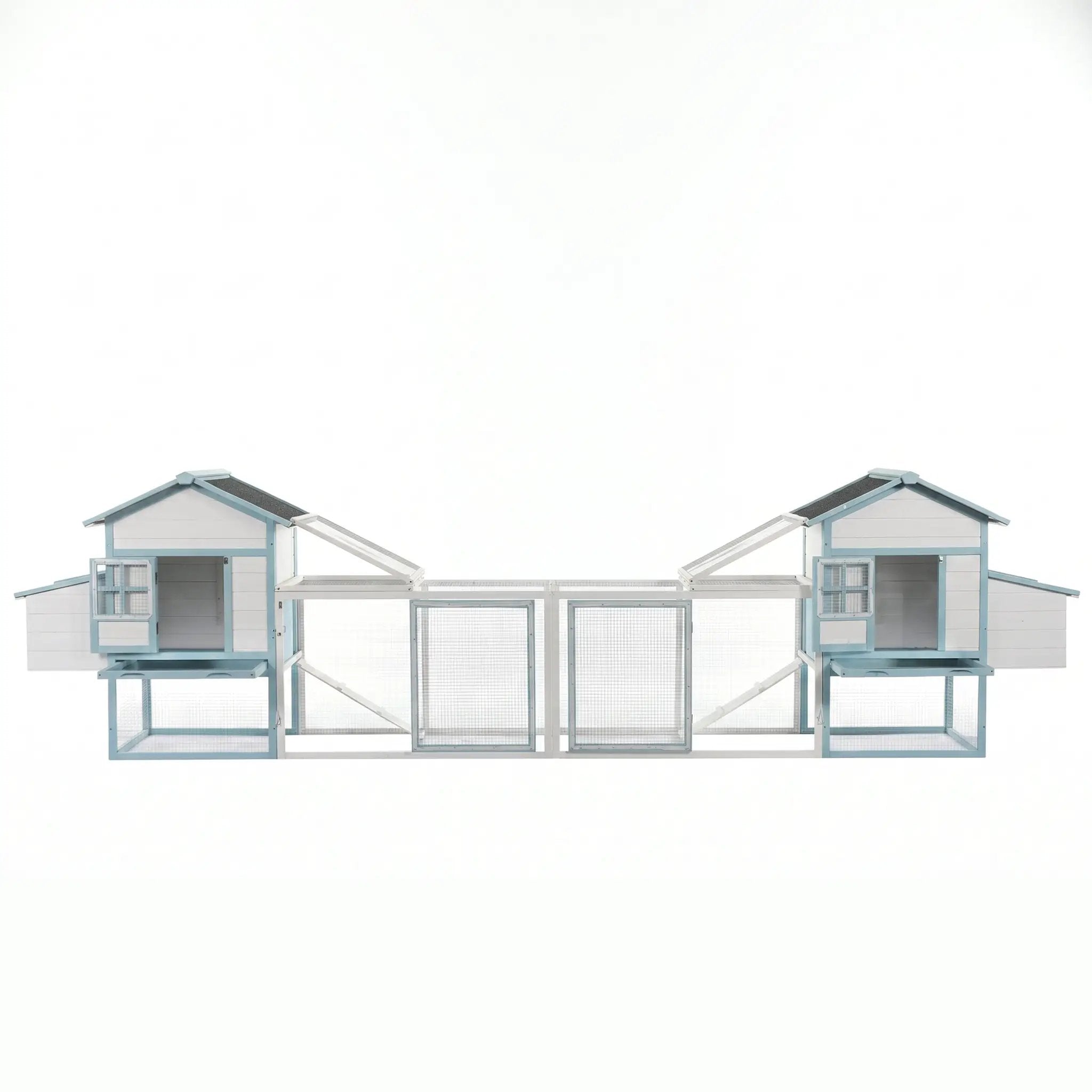 Large Wooden Chicken Coop with Double Nesting Boxes by HouseOfZazla