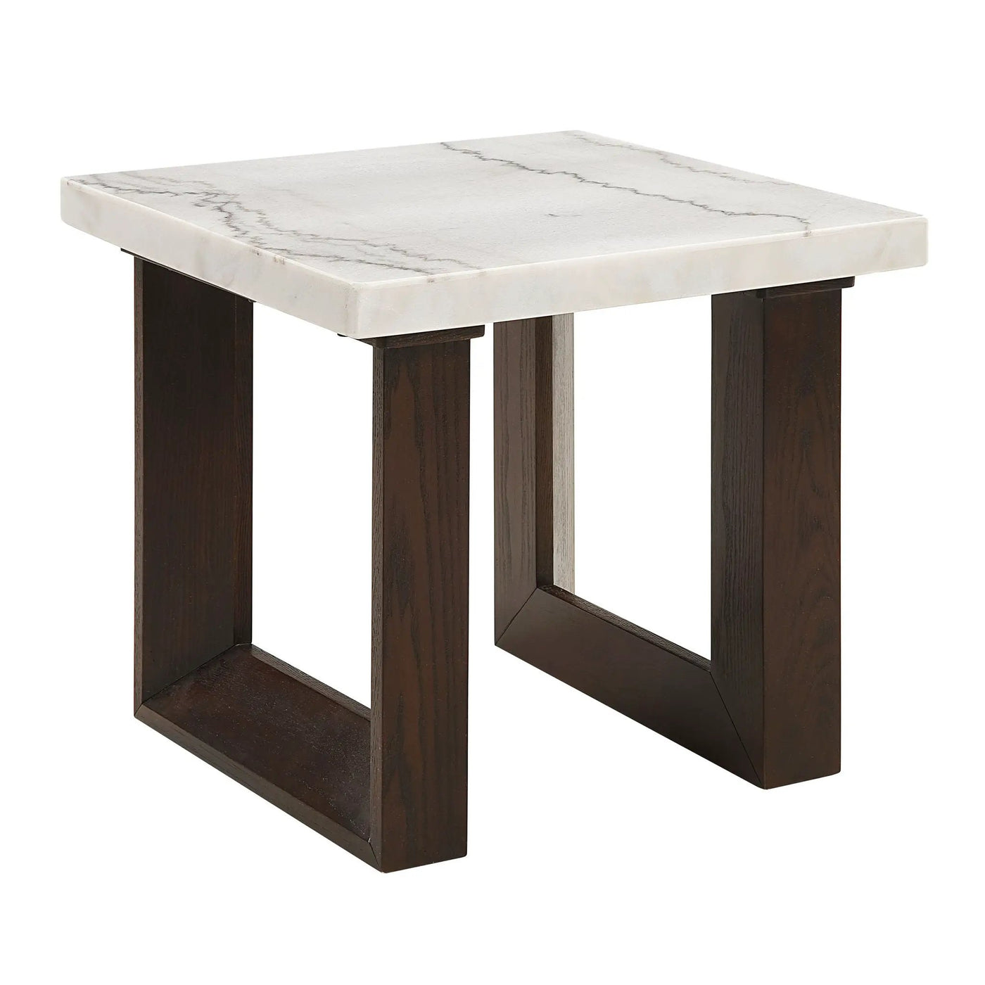 Edwyn Natural Marble Top End Table by HouseOfZazla