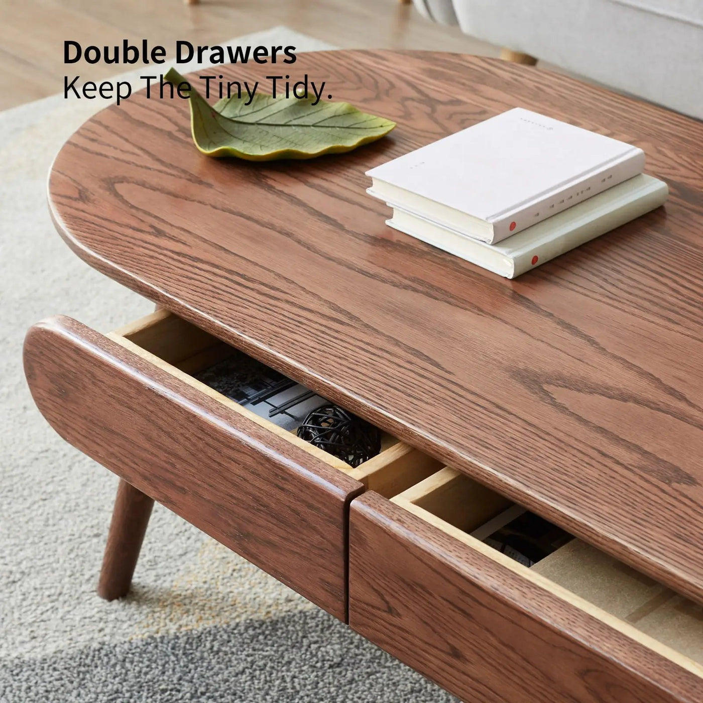 Capsule Centre Low Table With Drawers Coffee Table by Unique Piece Furniture