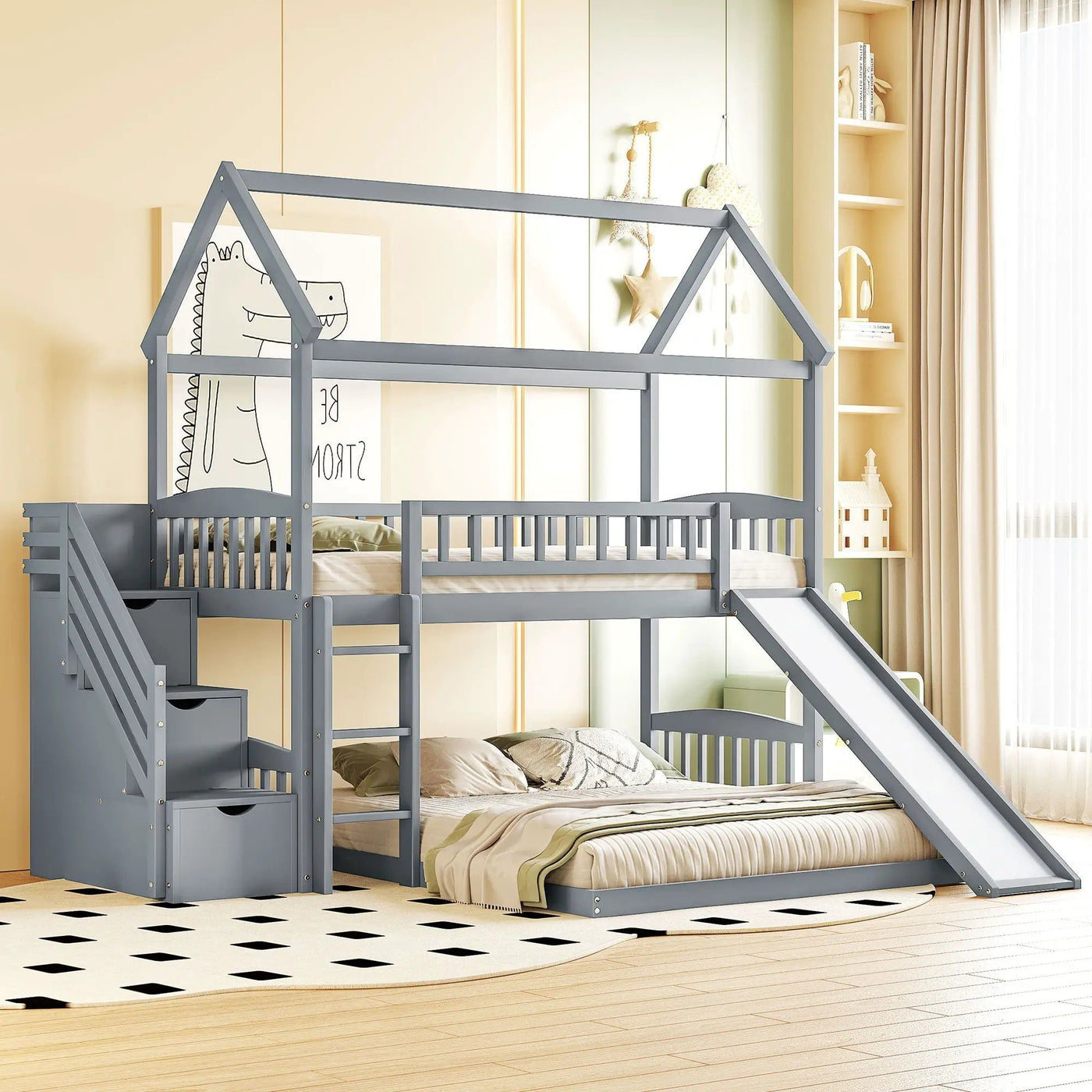 House Bunk Bed With Slide by Unique Piece Furniture