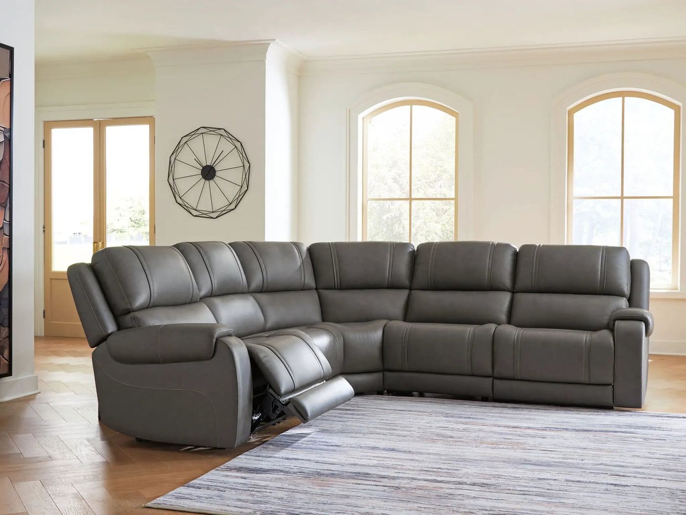 5Z - Pittson - Power Reclining Sectional by Unique Piece Furniture