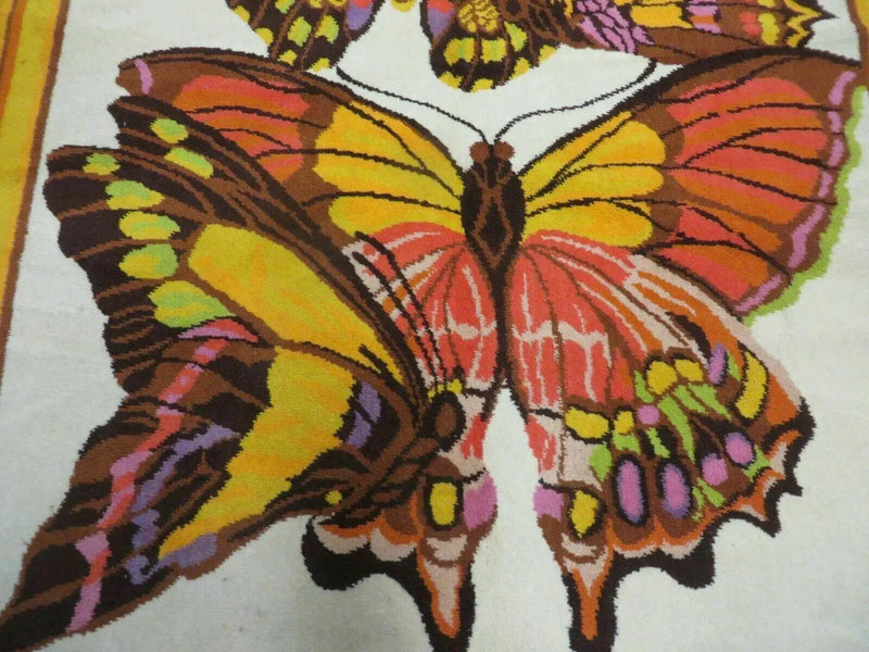 4' X 6' Tartare Modern Hand Knotted Spainsh Wool Rug Butterfly Getting Wings Nice by Jewel Rugs