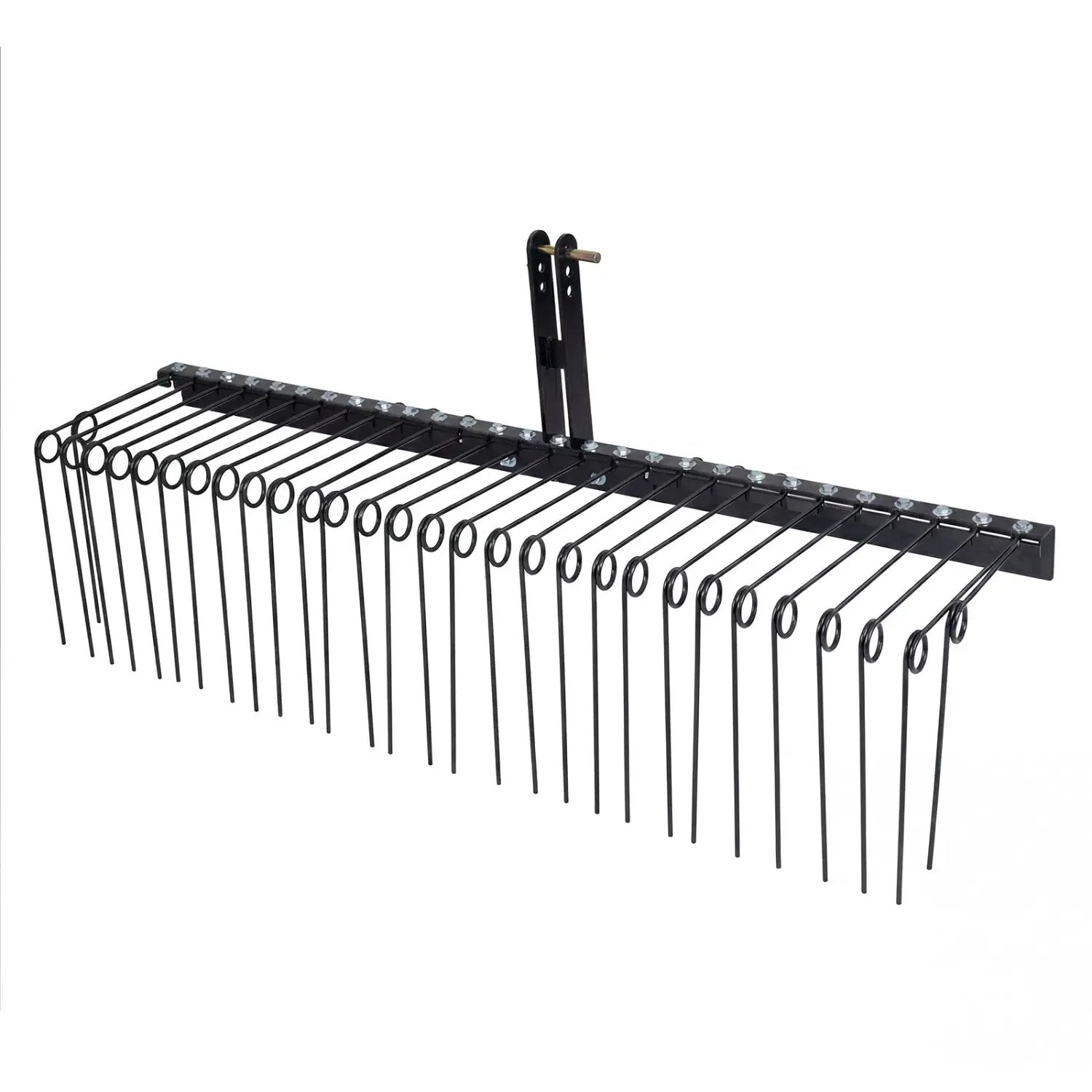 72" Pine Straw Rake with 30 Metal Coil Tines for Grass by DirectDeals