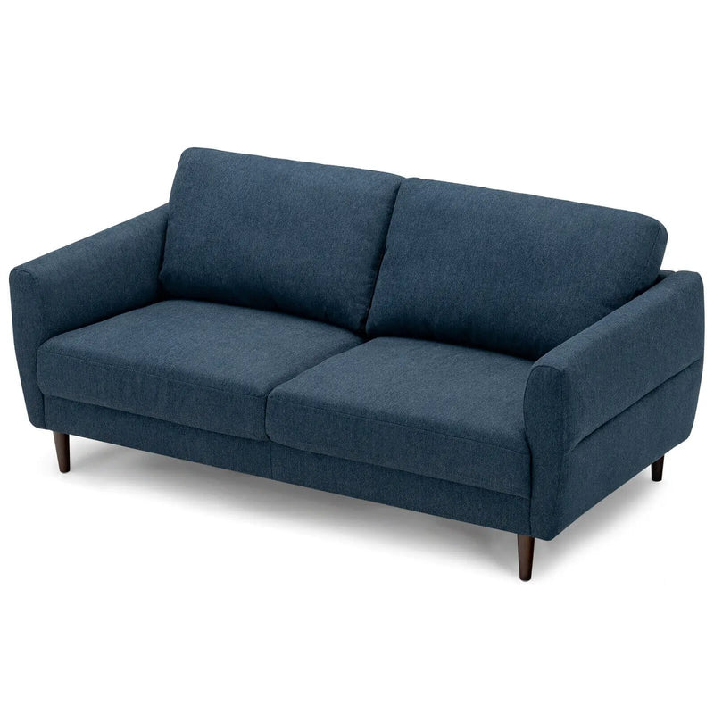 72 Inch Small Fabric Loveseat Sofa Couch with Wood Legs by DirectDeals