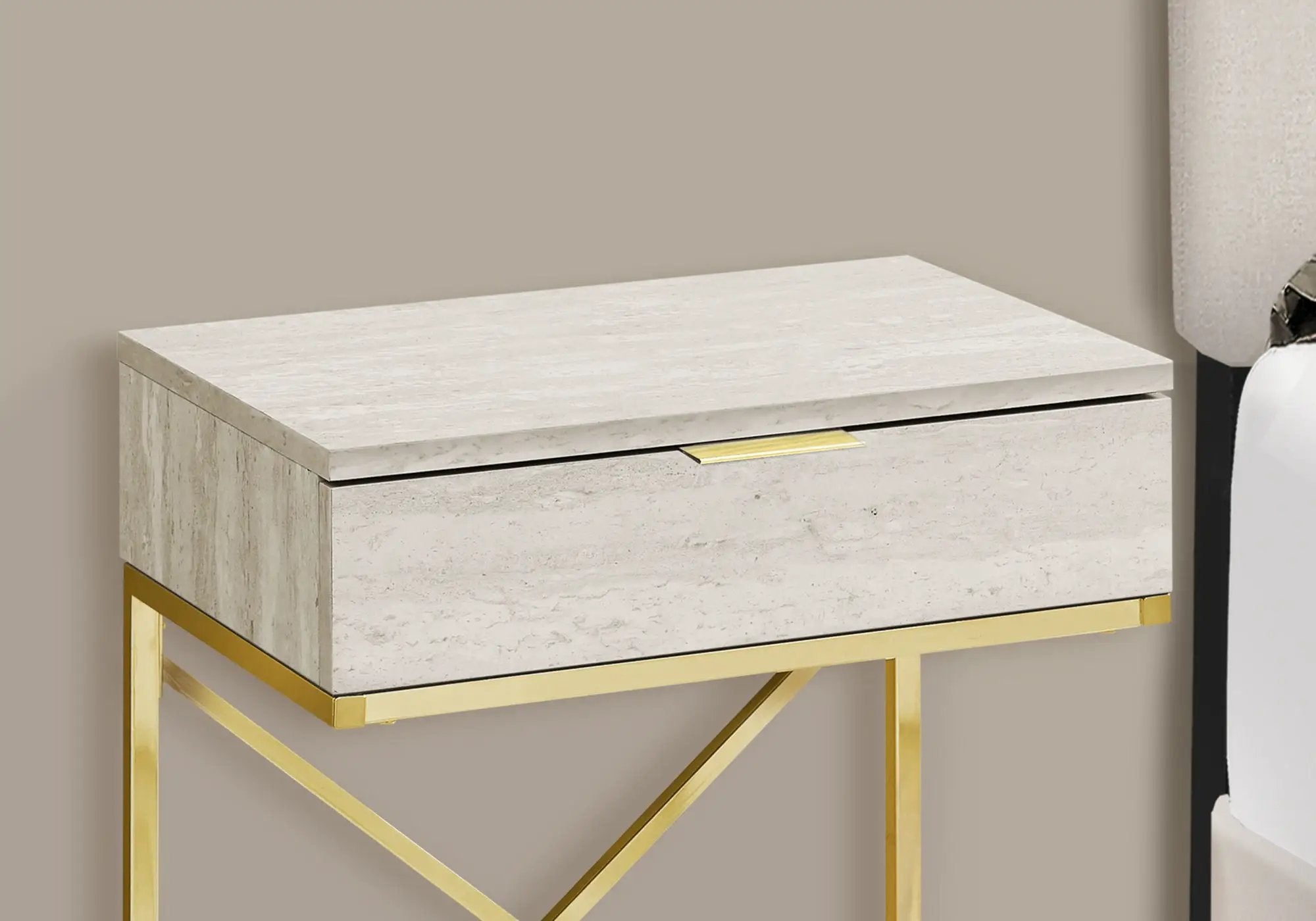 Accent Side Table, Storage Drawer, Spacious Tabletop, Contemporary & Modern by Unique Piece Furniture