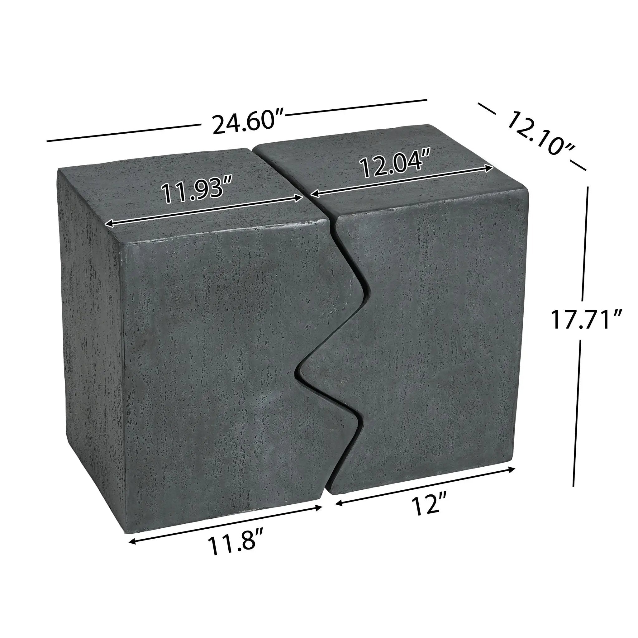 Rectangular Outdoor Indoor Accent Side Table (Set of 2) by HouseOfZazla