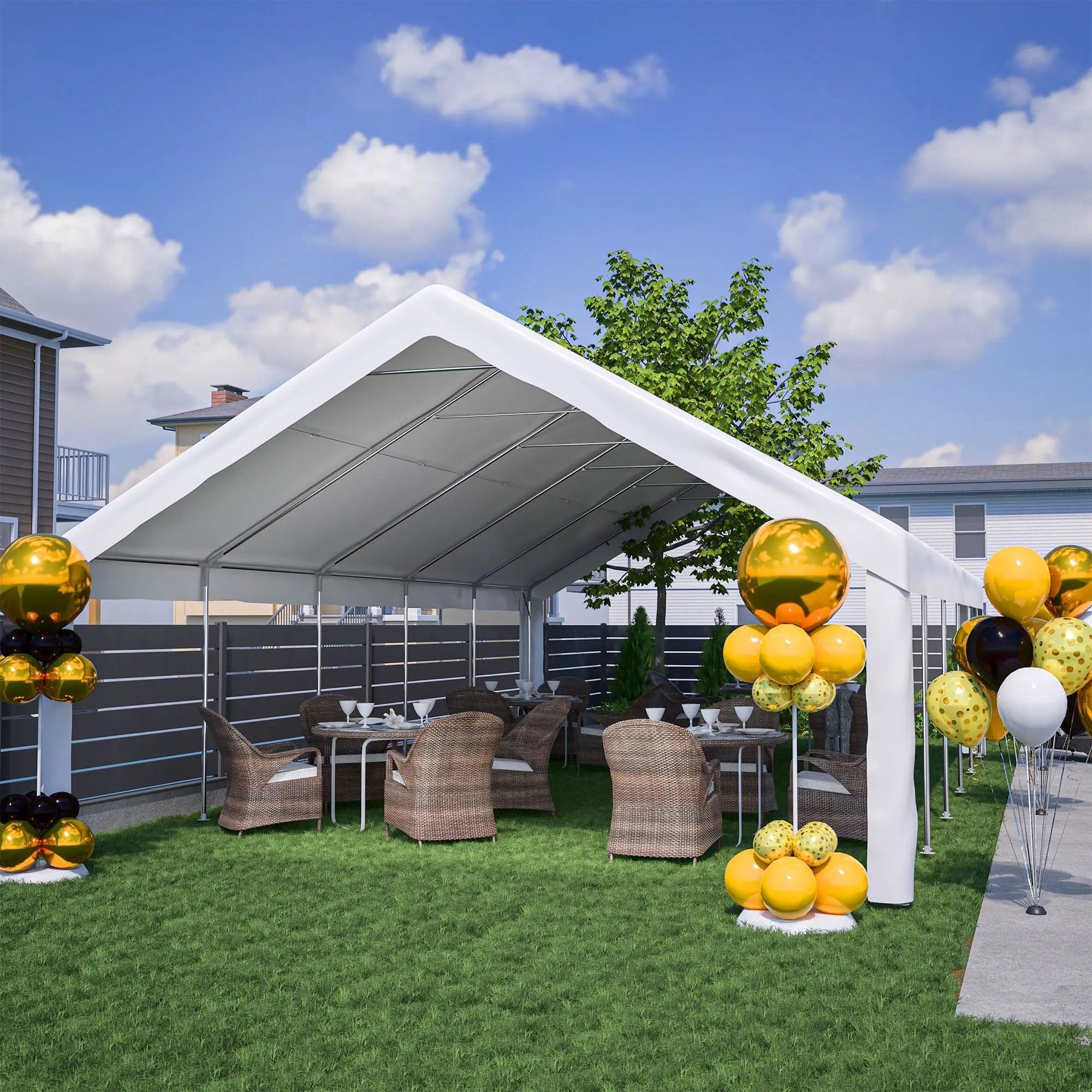 20x32 FT Party Tent with Removable Sidewalls & Storage Bags by HouseOfZazla