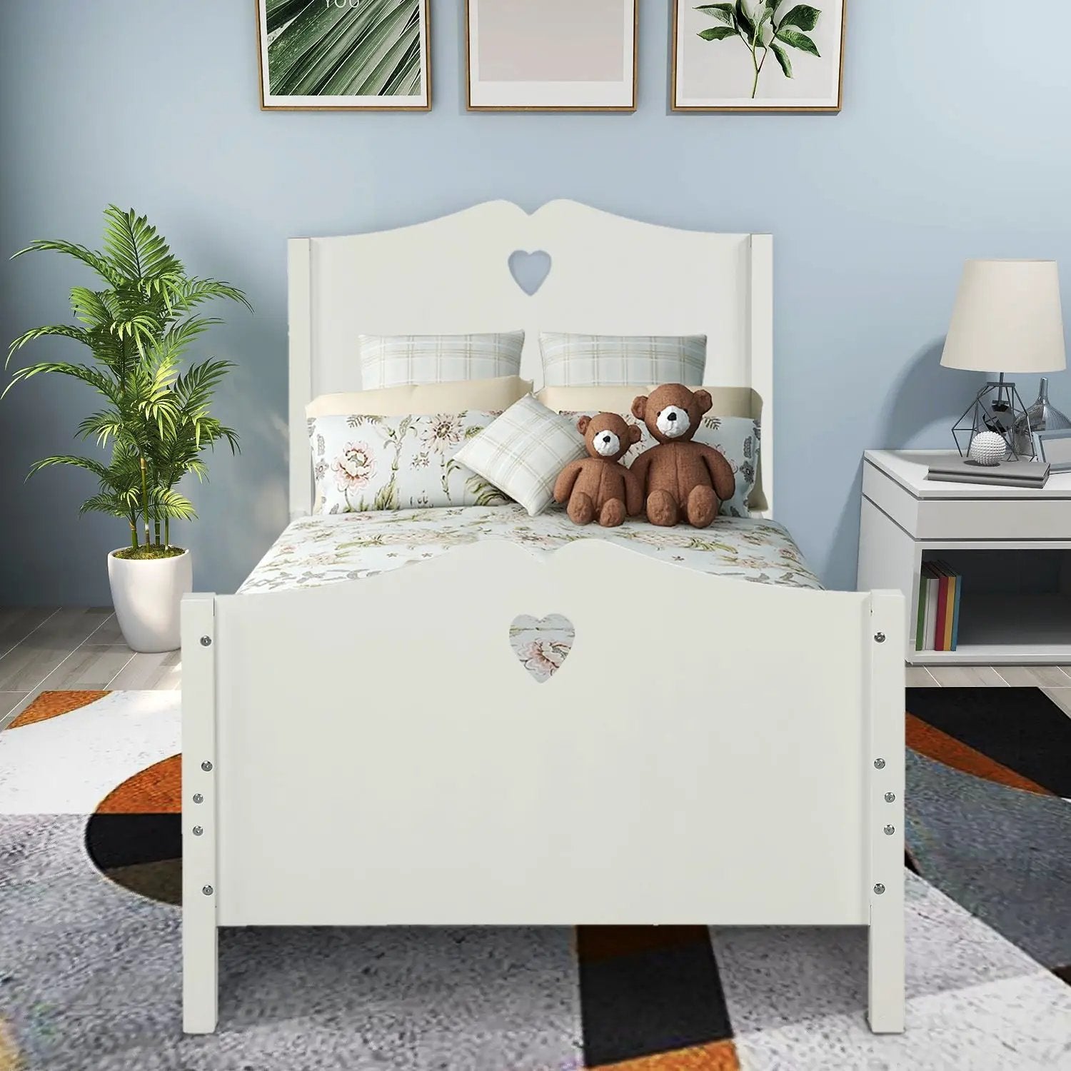 Platform Bed With Slat Support And Headboard And Footboard by HouseOfZazla