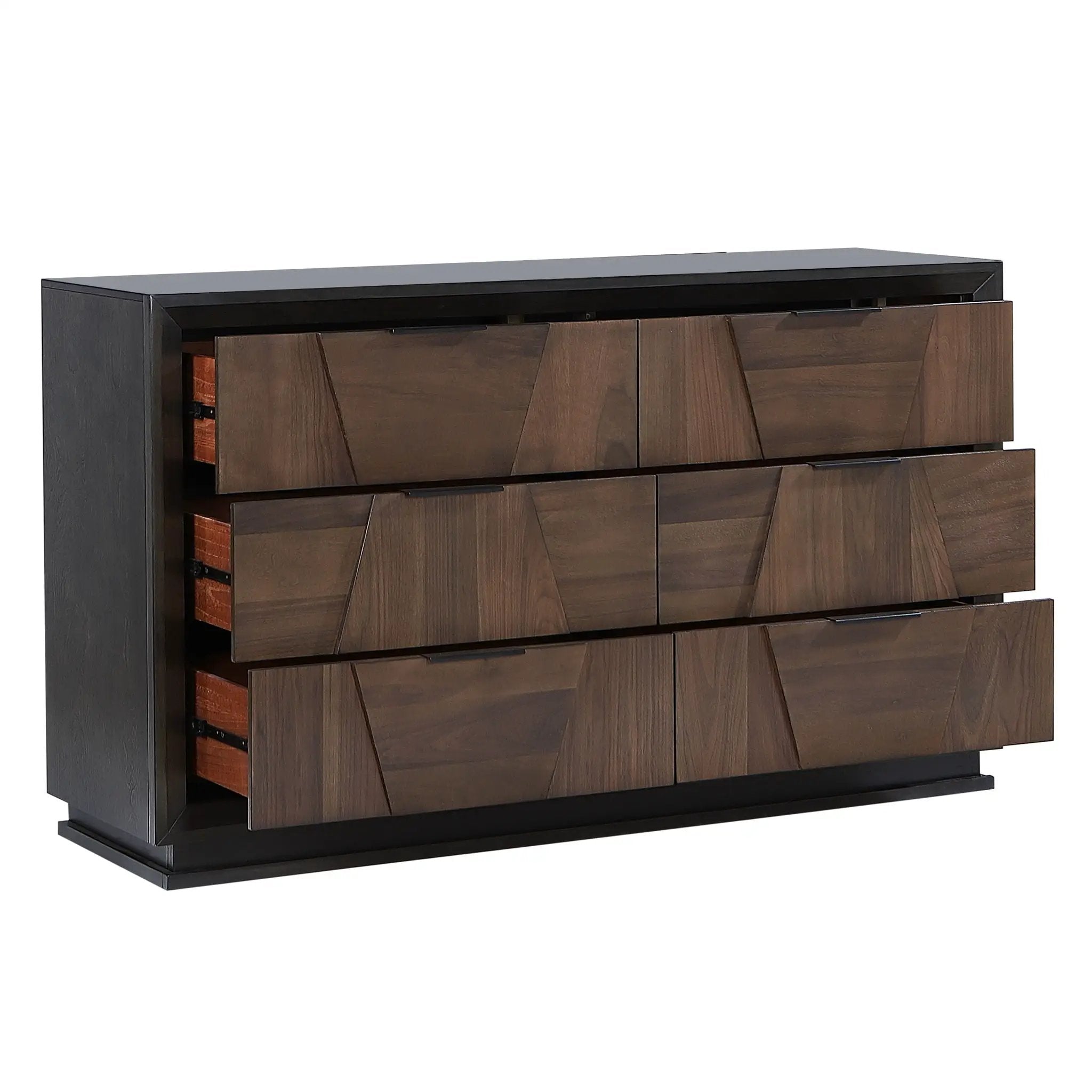 Houston - 6 Drawer Dresser - Walnut by HouseOfZazla
