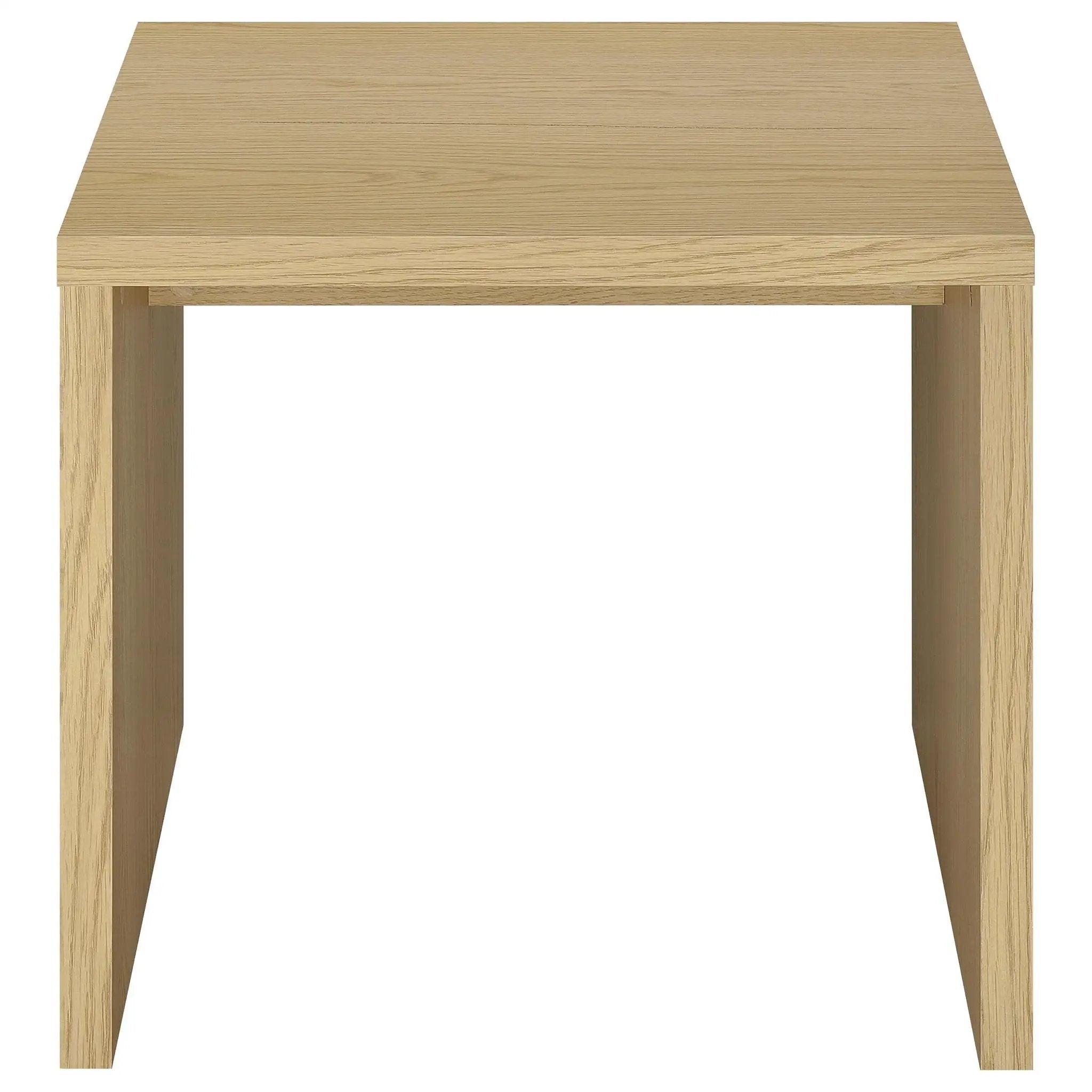 Canoga 2-piece Lift Top Cocktail Coffee Table Set Light Oak by Unique Piece Furniture