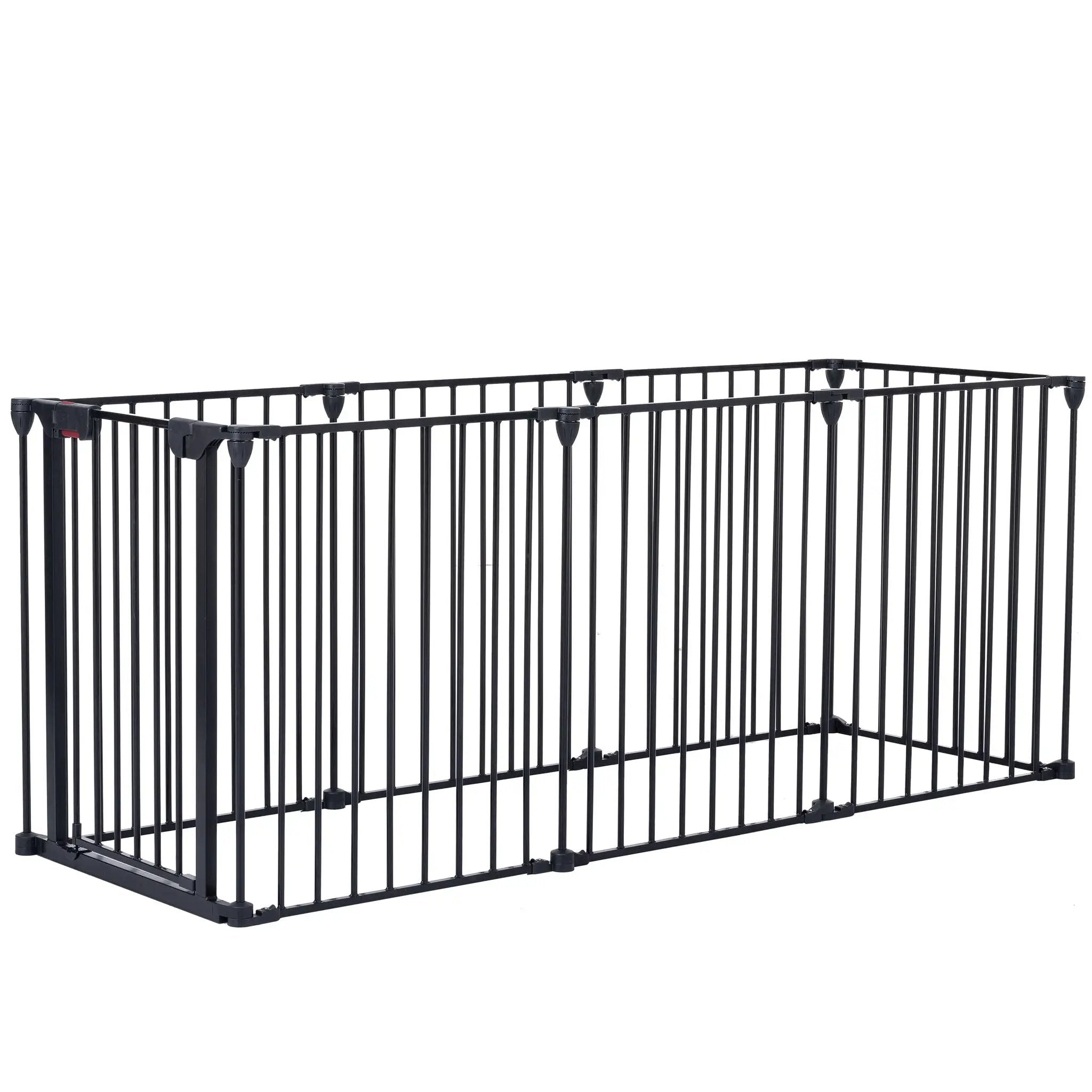 Adjustable Safety Gate Play Yard Metal Doorways Fireplace Fence Christmas Tree Fence Gate For House Stairs Gate Prohibited Area Fence by HouseOfZazla