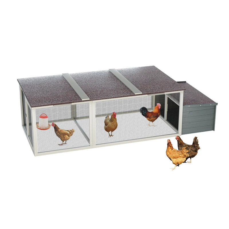 20.93ft² Large Wooden Chicken Coop Outdoor Hen House by HouseOfZazla