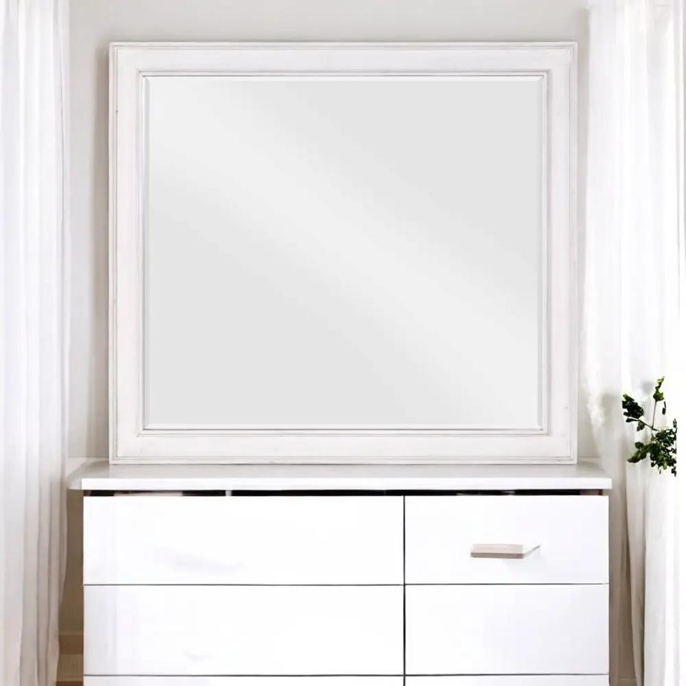 Katia - Mirror - Rustic Gray & Weathered White by Unique Piece Furniture