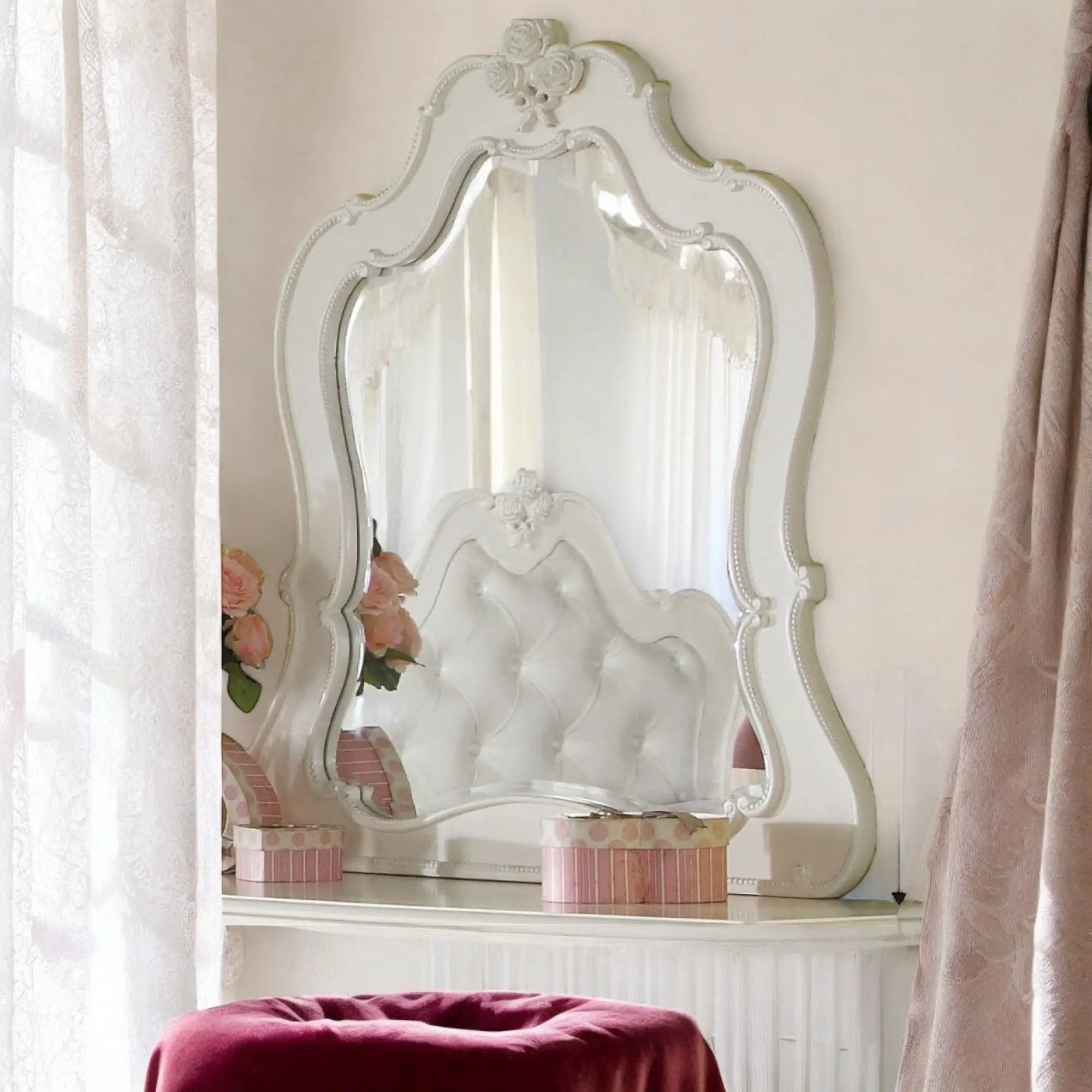 Edalene Mirror - Pearl White by HouseOfZazla