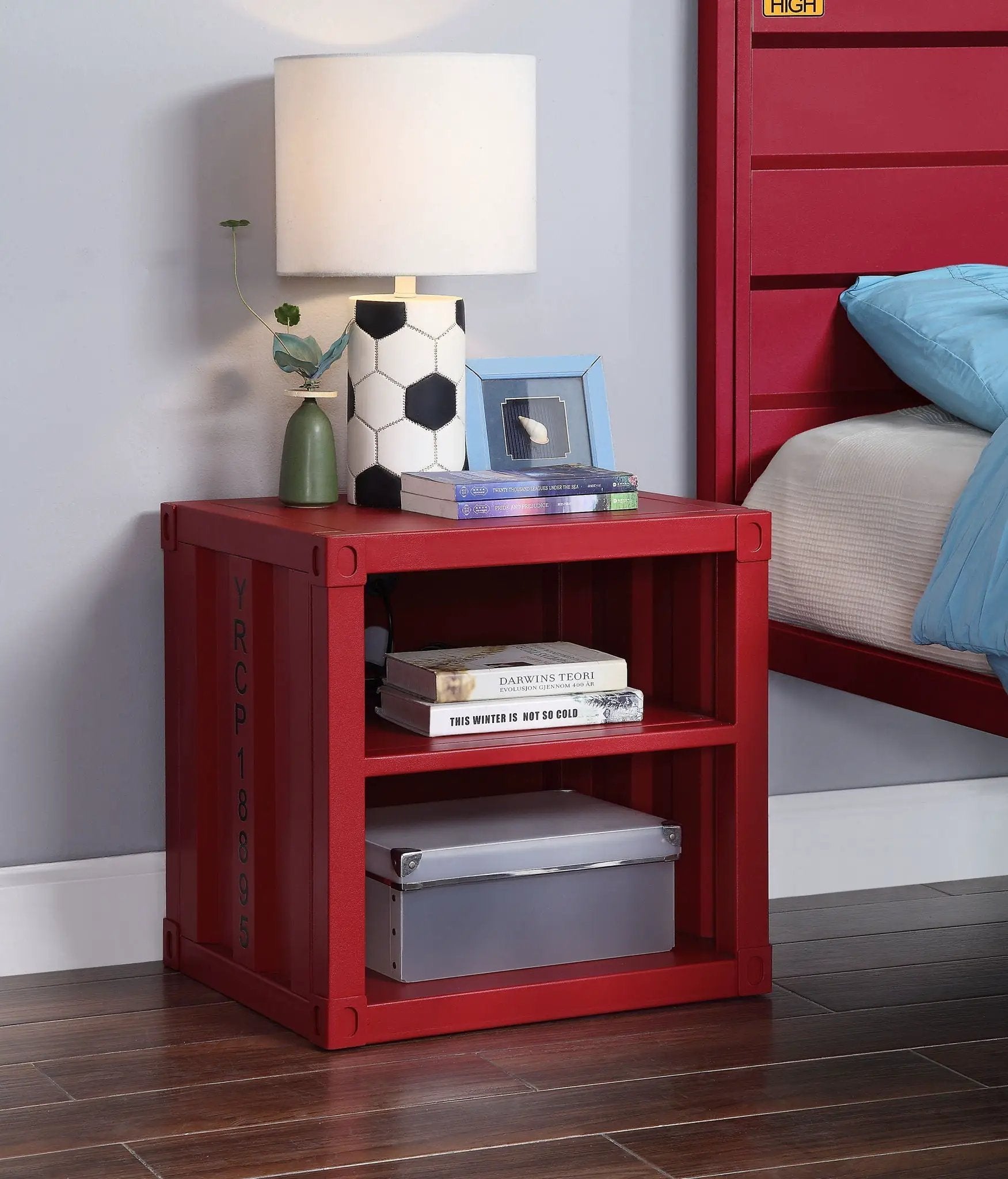 Cargo Nightstand With USB by HouseOfZazla
