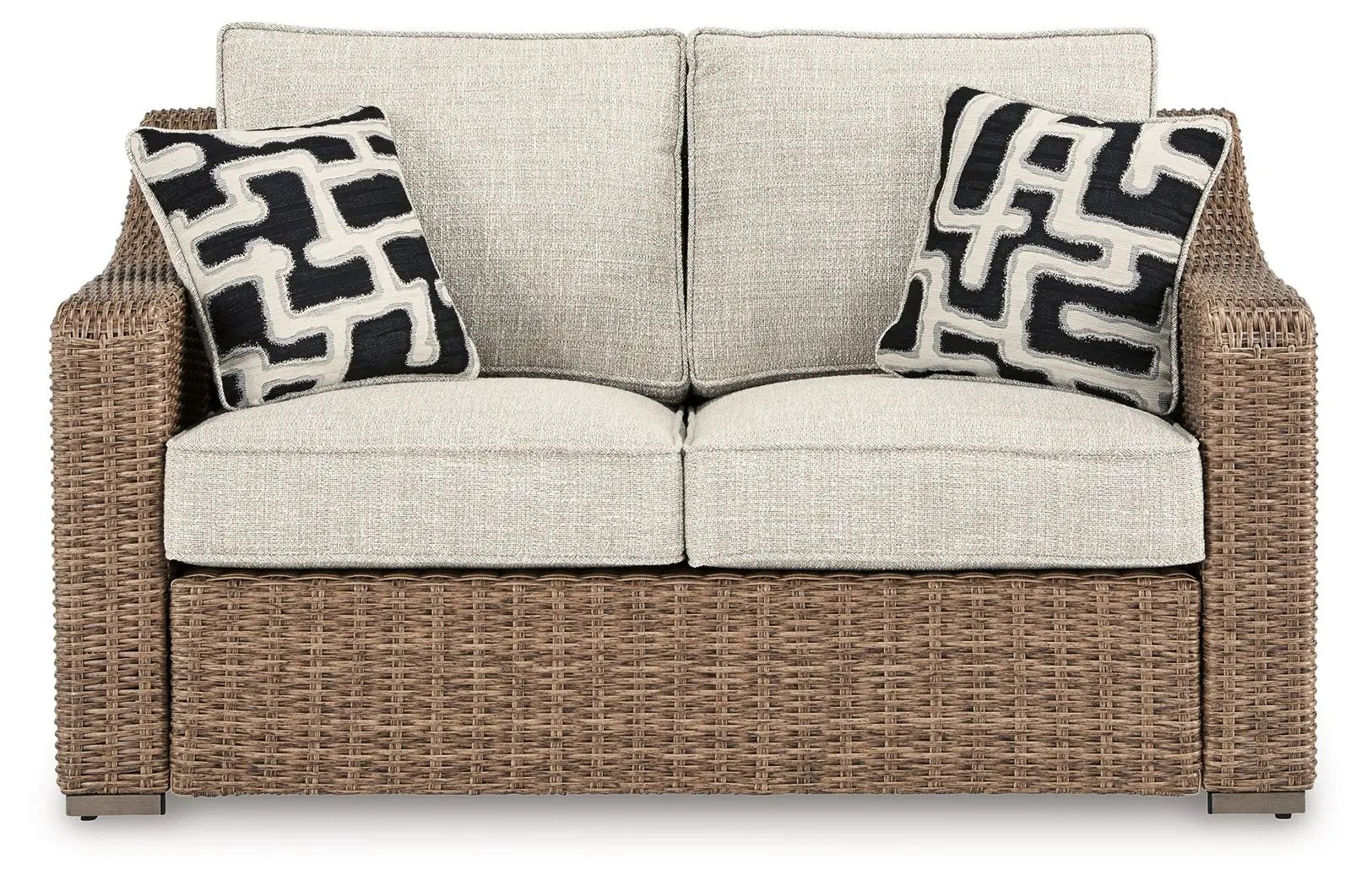 Beachcroft - Loveseat With Cushion - Beige by Unique Piece Furniture