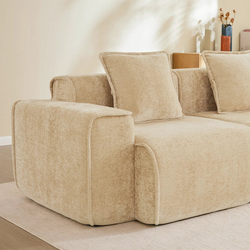 Streamlined Design Modular 2 Seat L Shape Sectional Sofa by HouseOfZazla
