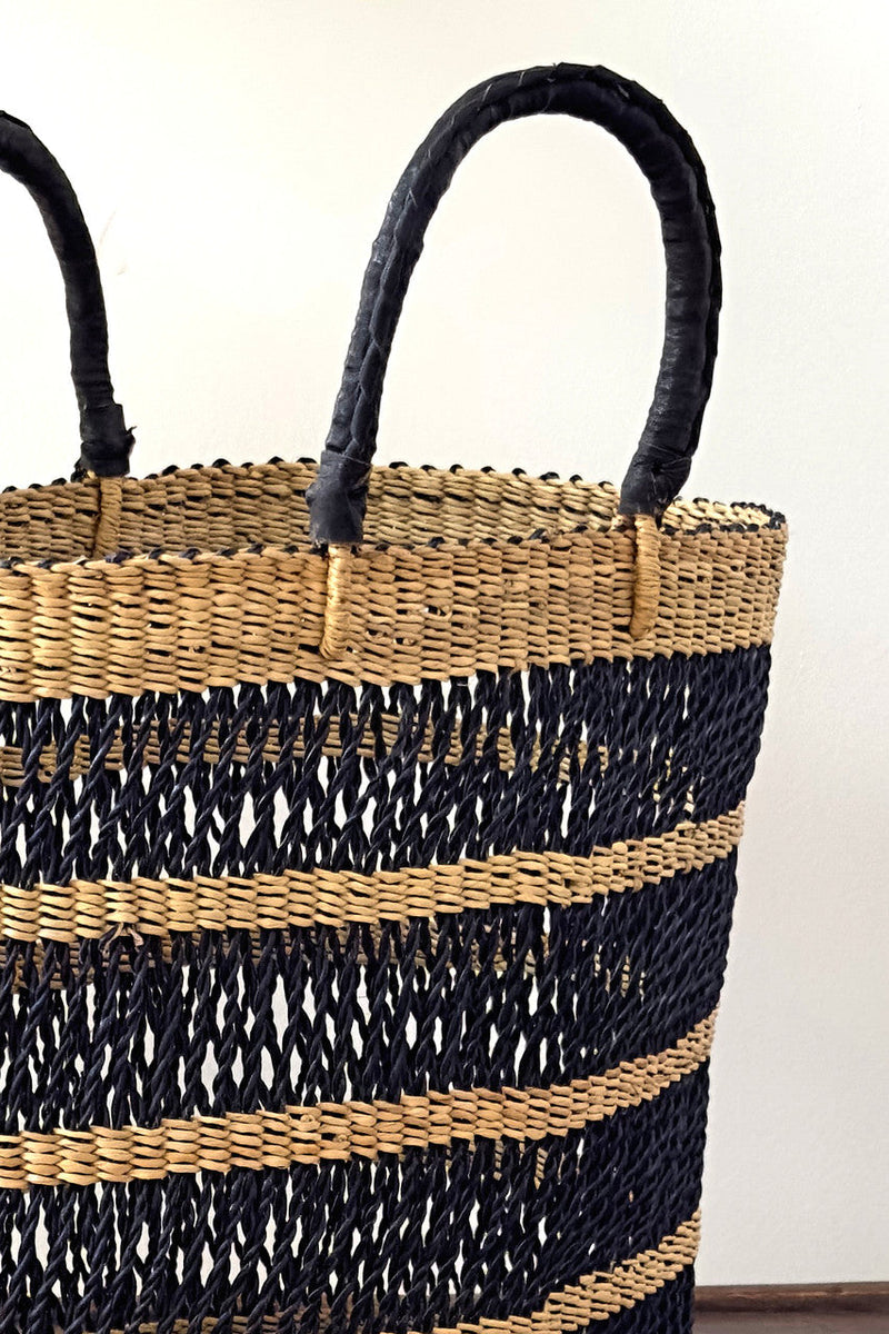 Breezy Tote - Natural & Black, photo 2 of 3