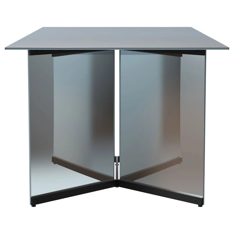 Emery 76-inch Rectangular Mirrored Dining Table Silver by Unique Piece Furniture