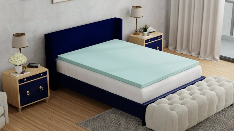 Omne Sleep Plush 3 Inch Twin XL Memory Foam Cooling Mattress Topper by HouseOfZazla