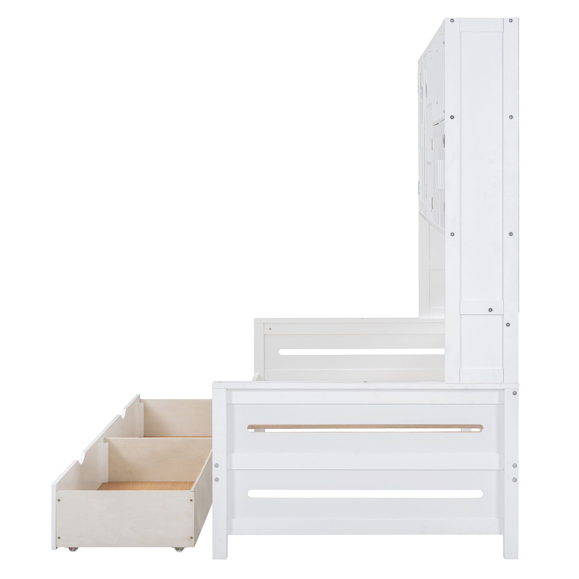 Daybed With All-In-One Cabinet And Shelf by HouseOfZazla